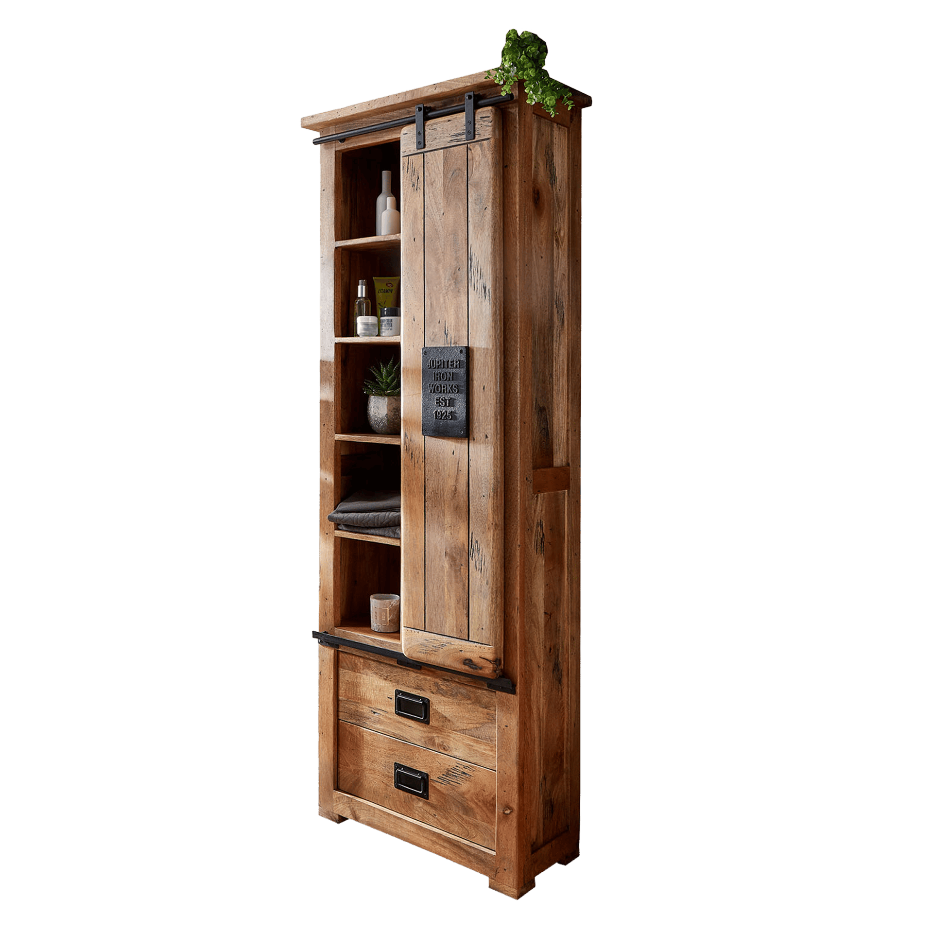 Novofurn Badschrank LENA-N Holzfarben 70*35*195