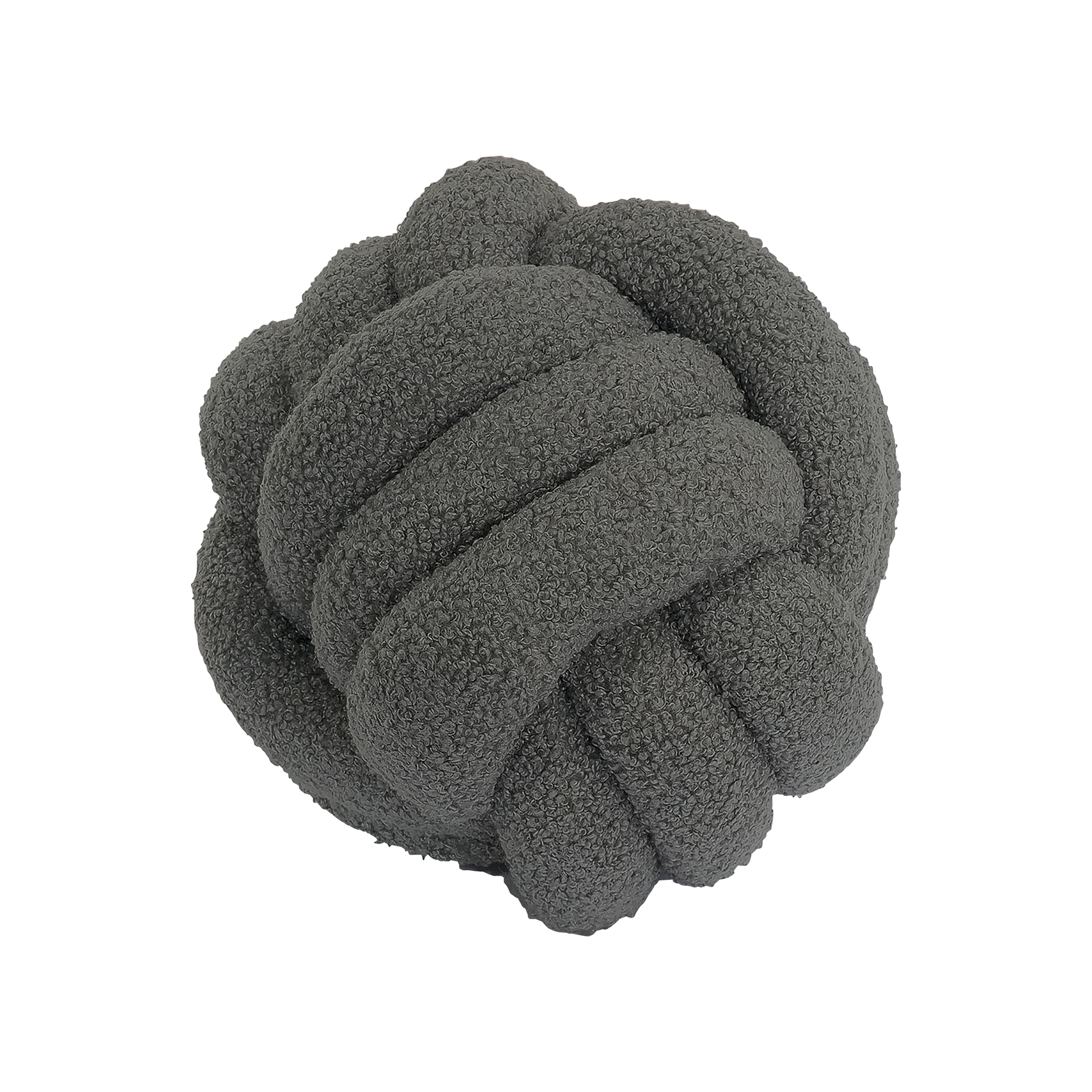 Knotenkissen TeddyStahlgrau 25cm