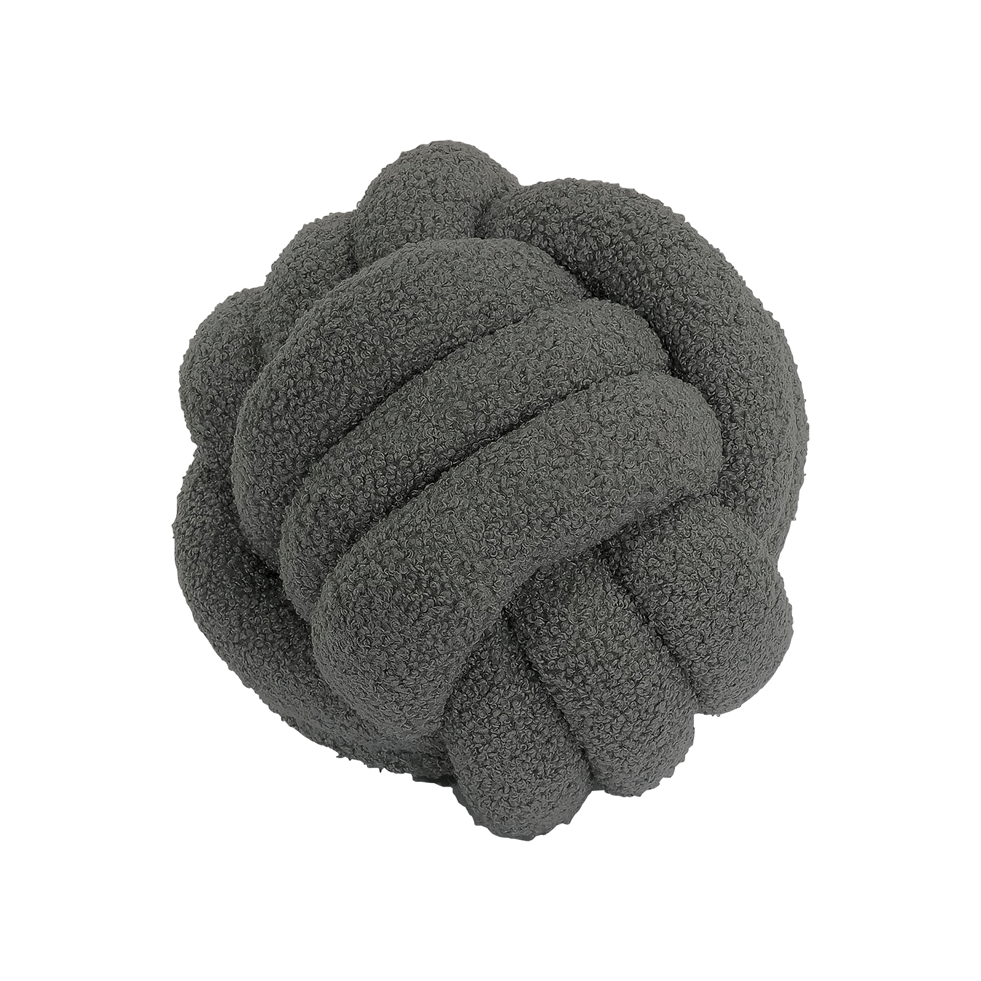 Knotenkissen TeddyStahlgrau 25cm Knotenkissen TeddyStahlgrau 25cm
