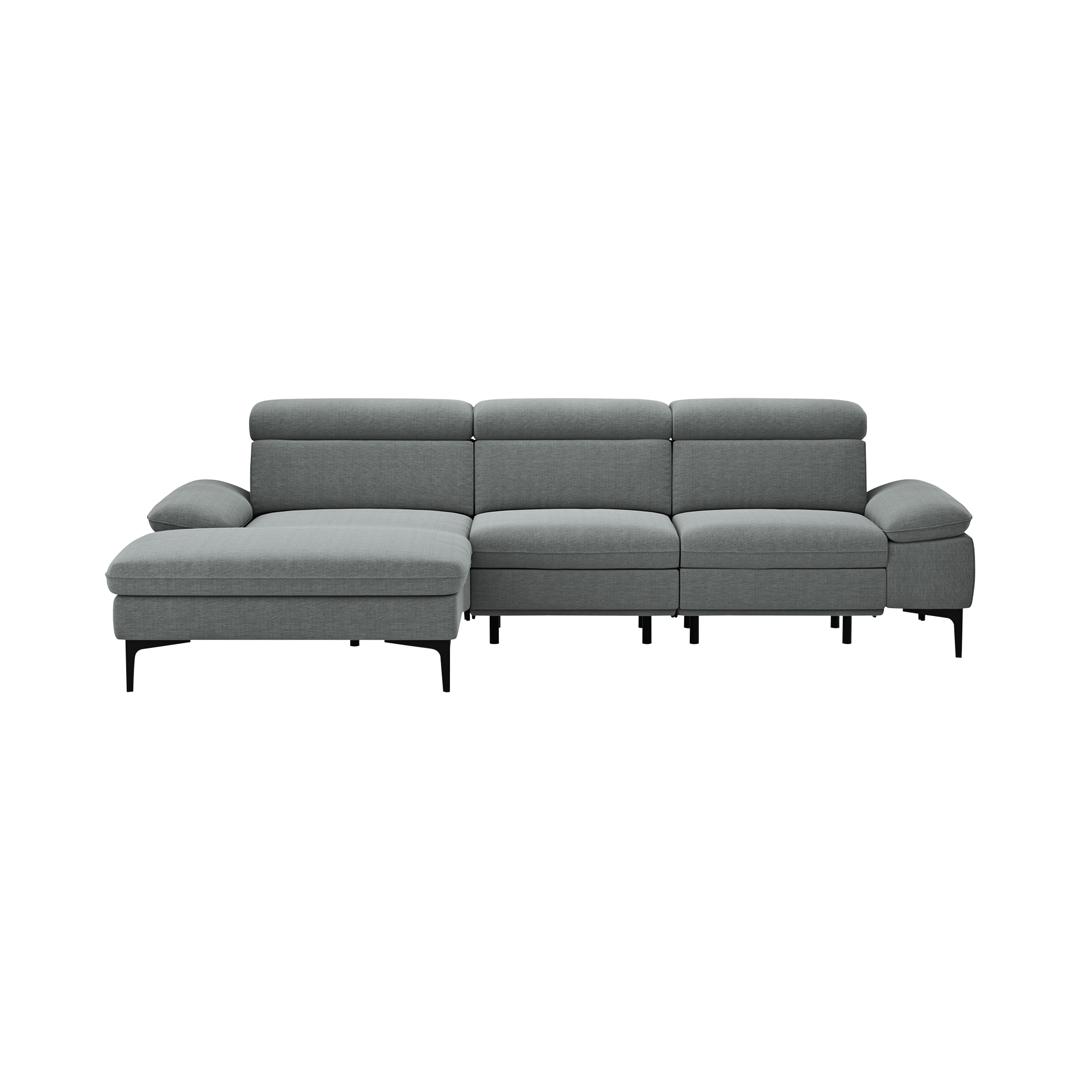 Global wohnen Ecksofa Felipa Plump Rücken echt, Kopfteilverstellung, Relaxfunktion motorisch, Armlehne verstellbar Global wohnen Ecksofa Felipa Plump Rücken echt, Kopfteilverstellung, Relaxfunktion motorisch, Armlehne verstellbar