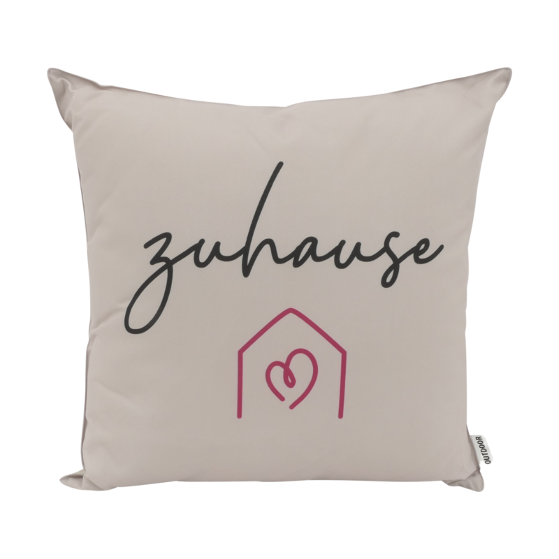 Outdoor-Kissen Zuhause Beige, Black 45x45cm