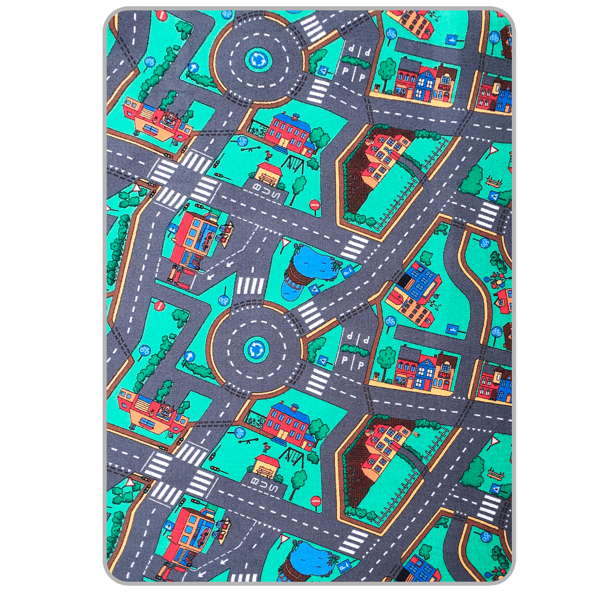 Kinderteppich City 140x200cm Multicolor