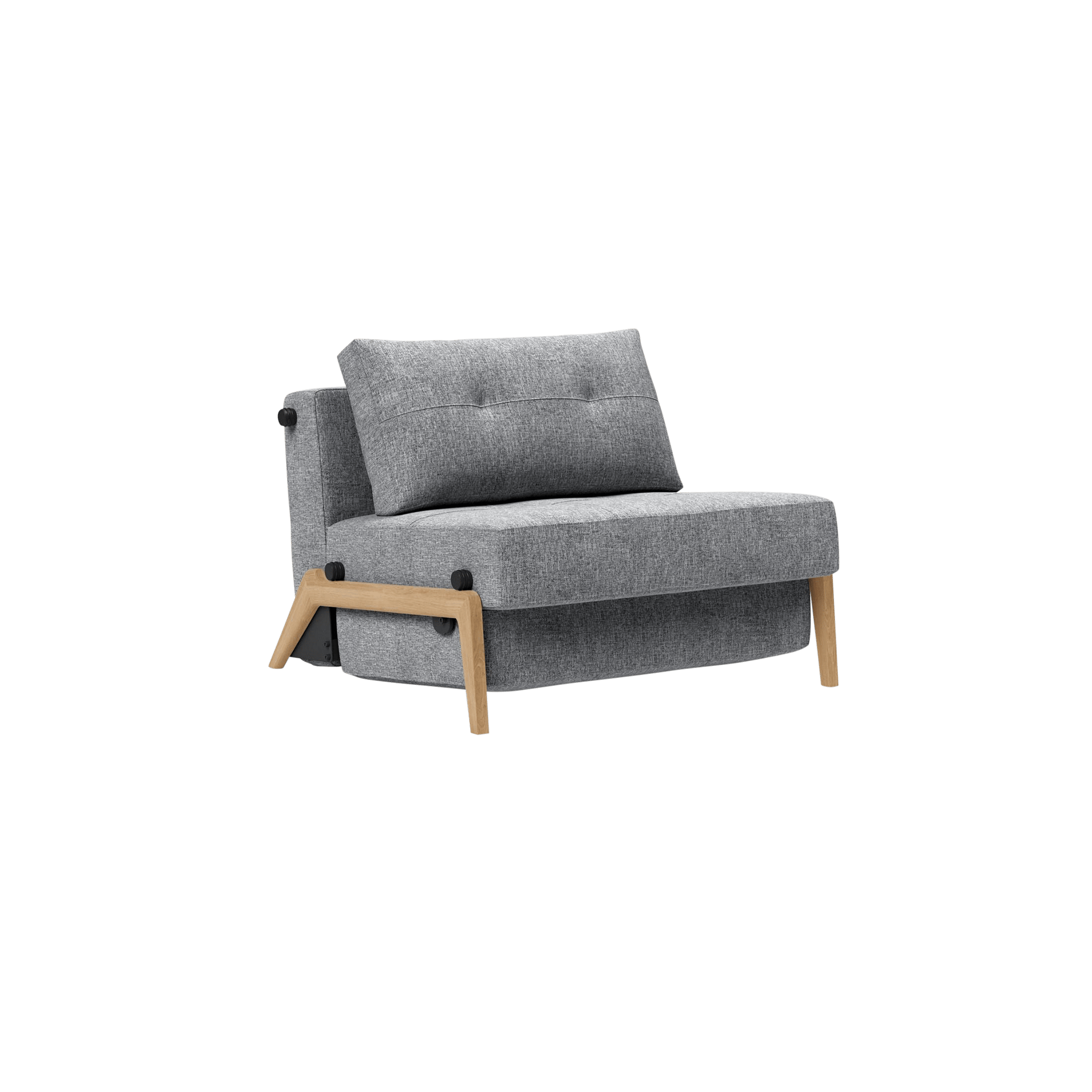 INNOVATION LIVING Schlafsessel Cubed Bezug Granit, Gestell Holzfarben INNOVATION LIVING Schlafsessel Cubed Bezug Granit, Gestell Holzfarben