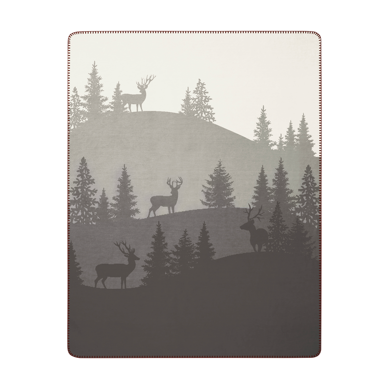 Biederlack Decke Deerlight Grau Natur 150x200cm Biederlack Decke Deerlight Grau Natur 150x200cm