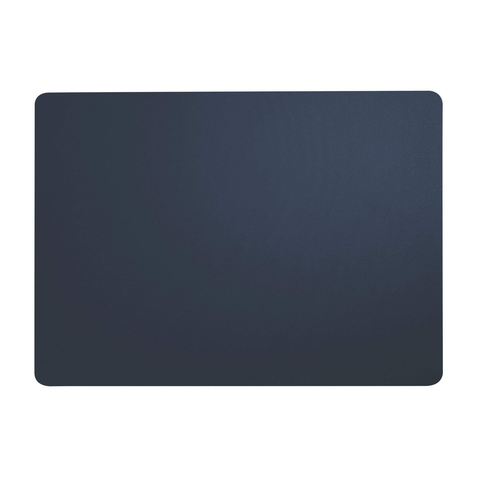 Tischset Leather optic fine blau