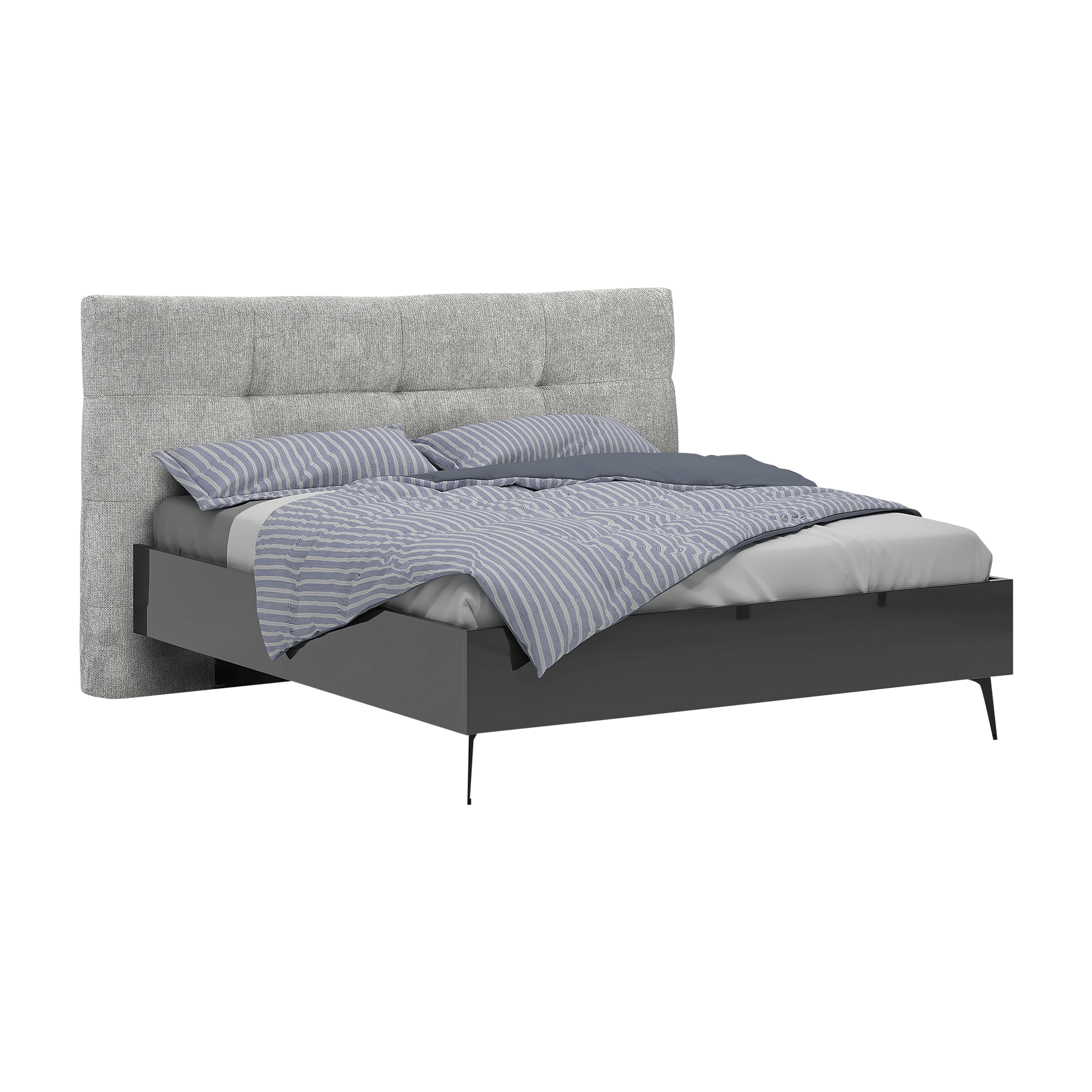 Inovationi Bett Amelie 180x200 cm Anthrazit 224*206*125 Inovationi Bett Amelie 180x200 cm Anthrazit 224*206*125