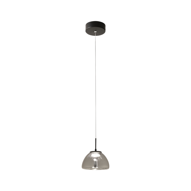 Pendelleuchte LUCILLE Grau transparent