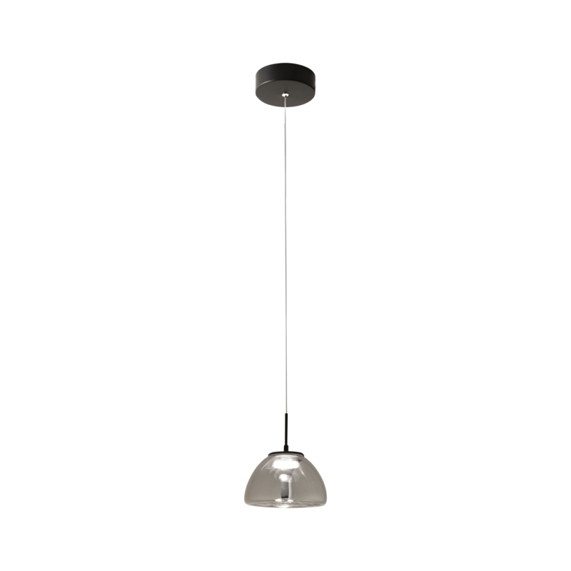 Pendelleuchte LUCILLE Grau transparent Pendelleuchte LUCILLE Grau transparent