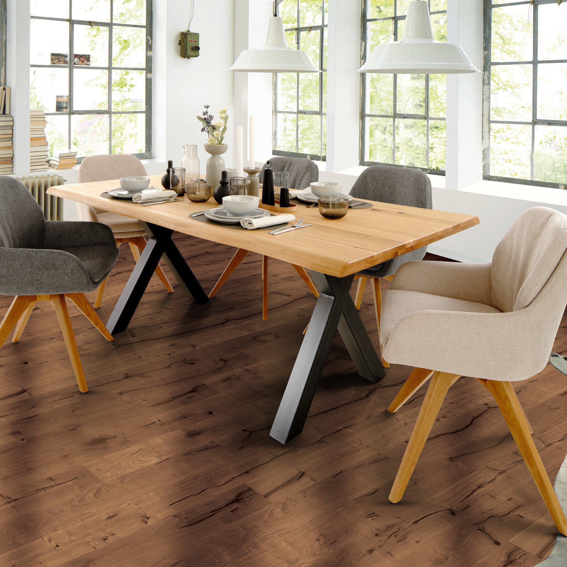 Spilker Esstisch Chiron 2 Eichefarben 200*100*76 Spilker Esstisch Chiron 2 Eichefarben 200*100*76