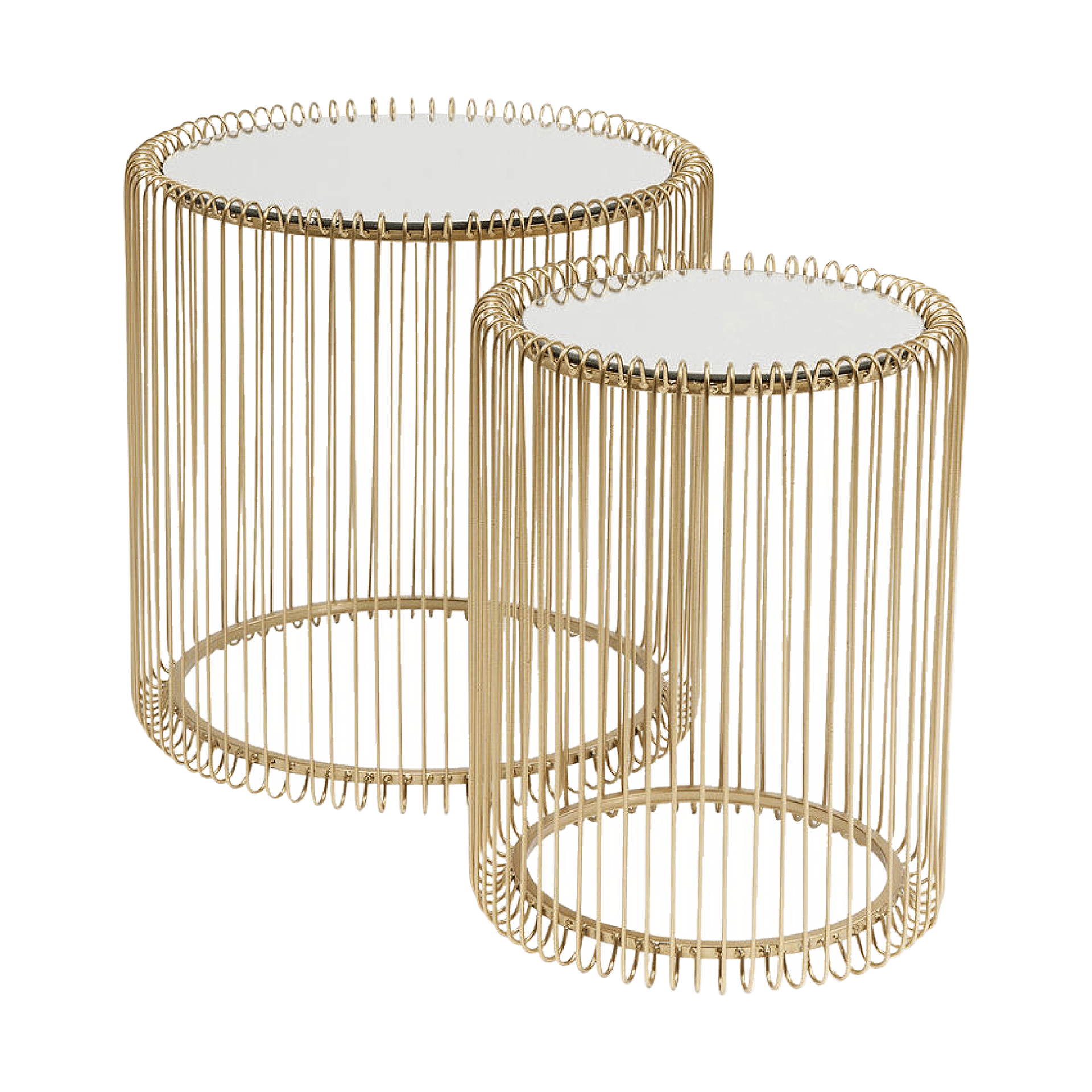 Kare Couchtisch-Set Wire Gold Kare Couchtisch-Set Wire Gold