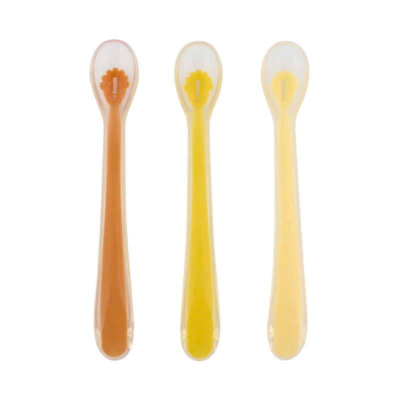 Babygeschirr Esslöffel für Babys 3-pack Mehrfarbig