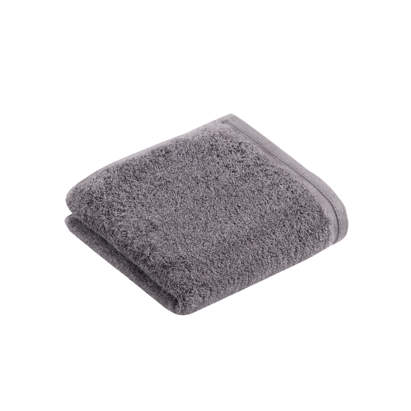 Vossen Gästehandtuch Vegan Life Dunkelgrau 40x60cm Vossen Gästehandtuch Vegan Life Dunkelgrau 40x60cm