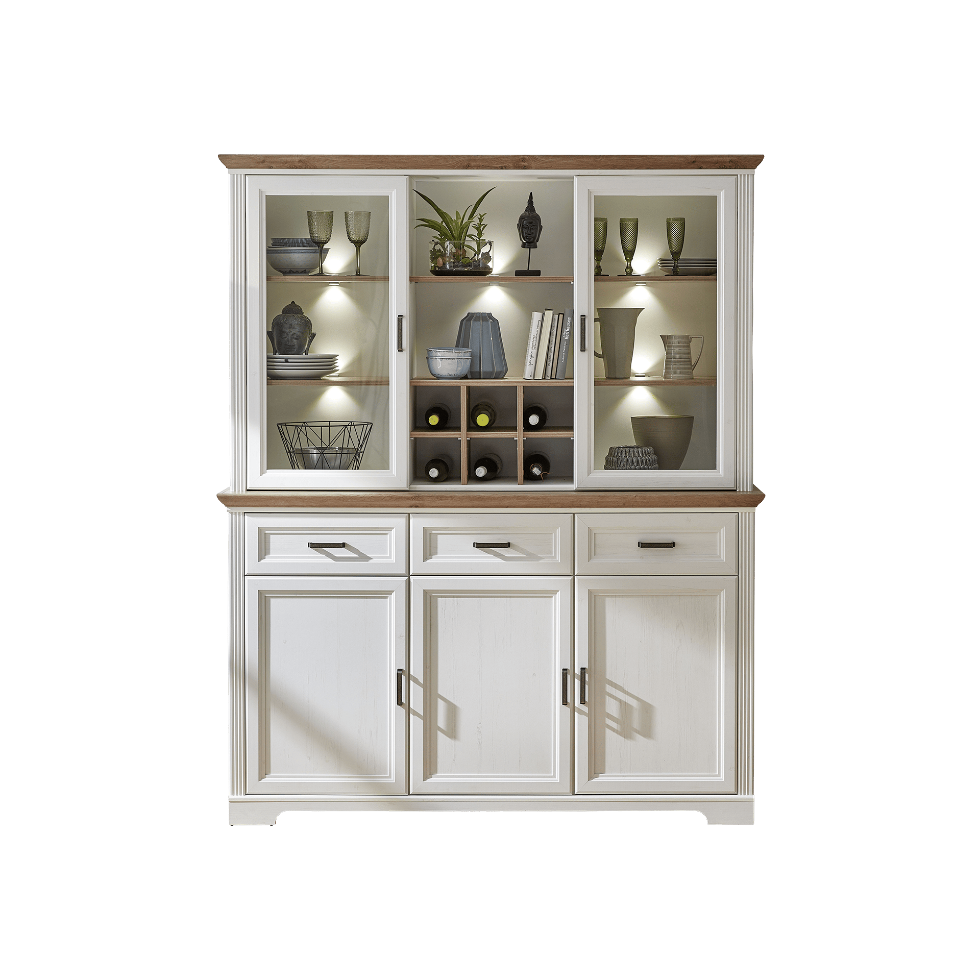 Novofurn Highboard Imbria Weiß 48*166*205 Novofurn Highboard Imbria Weiß 48*166*205