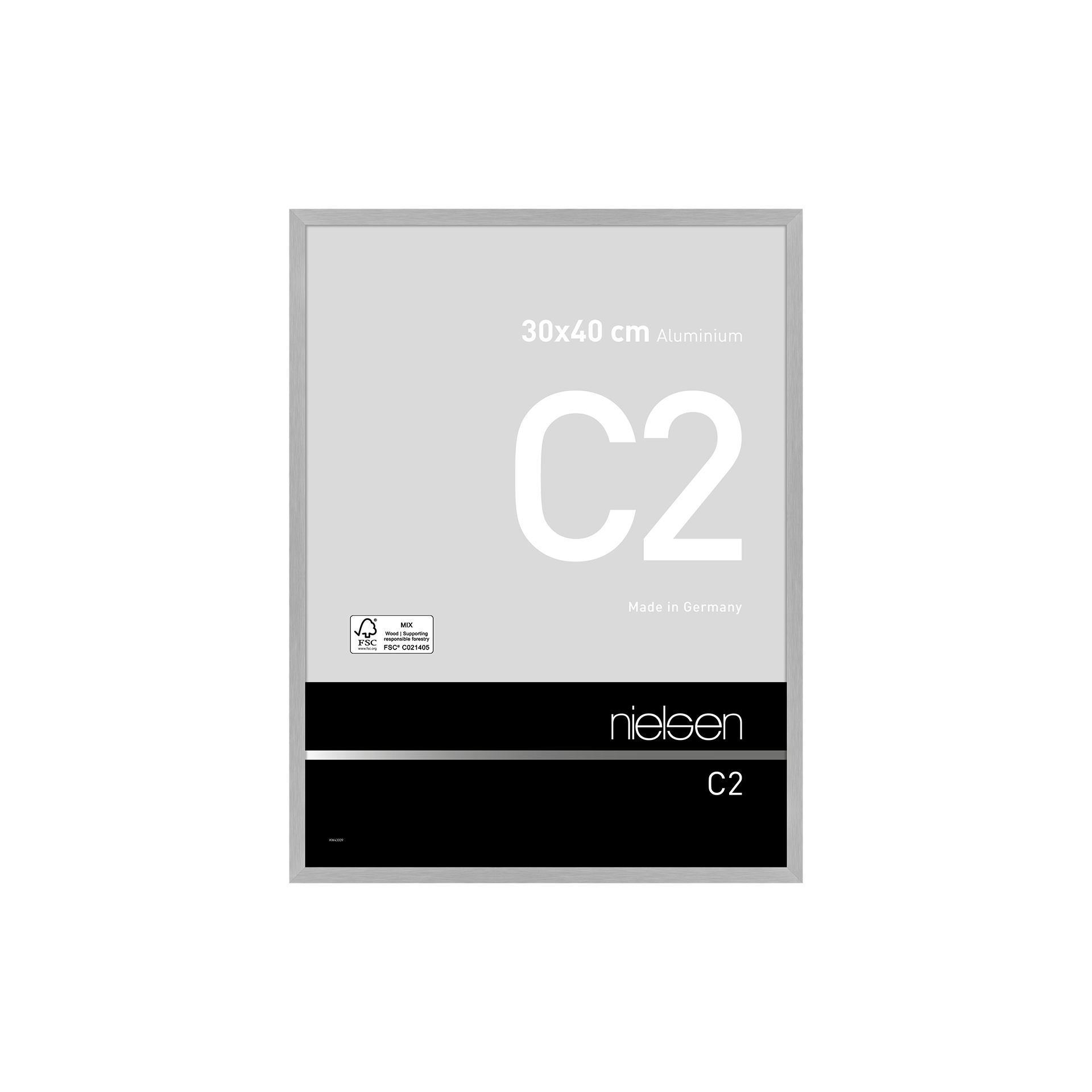 Bilderrahmen C2 Struktur silber matt