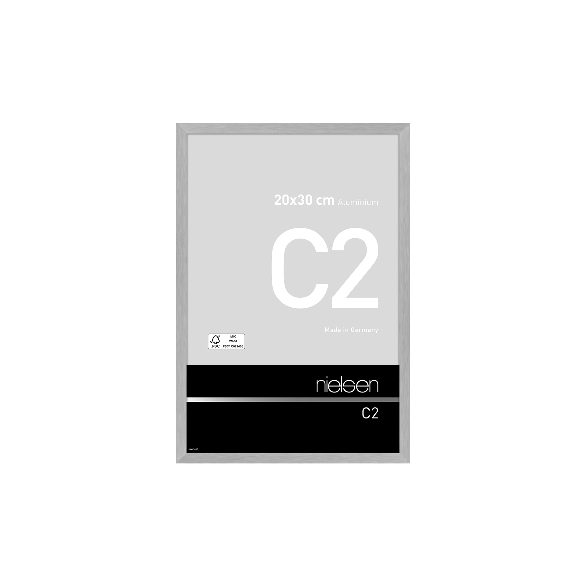 Bilderrahmen C2 Struktur silber matt