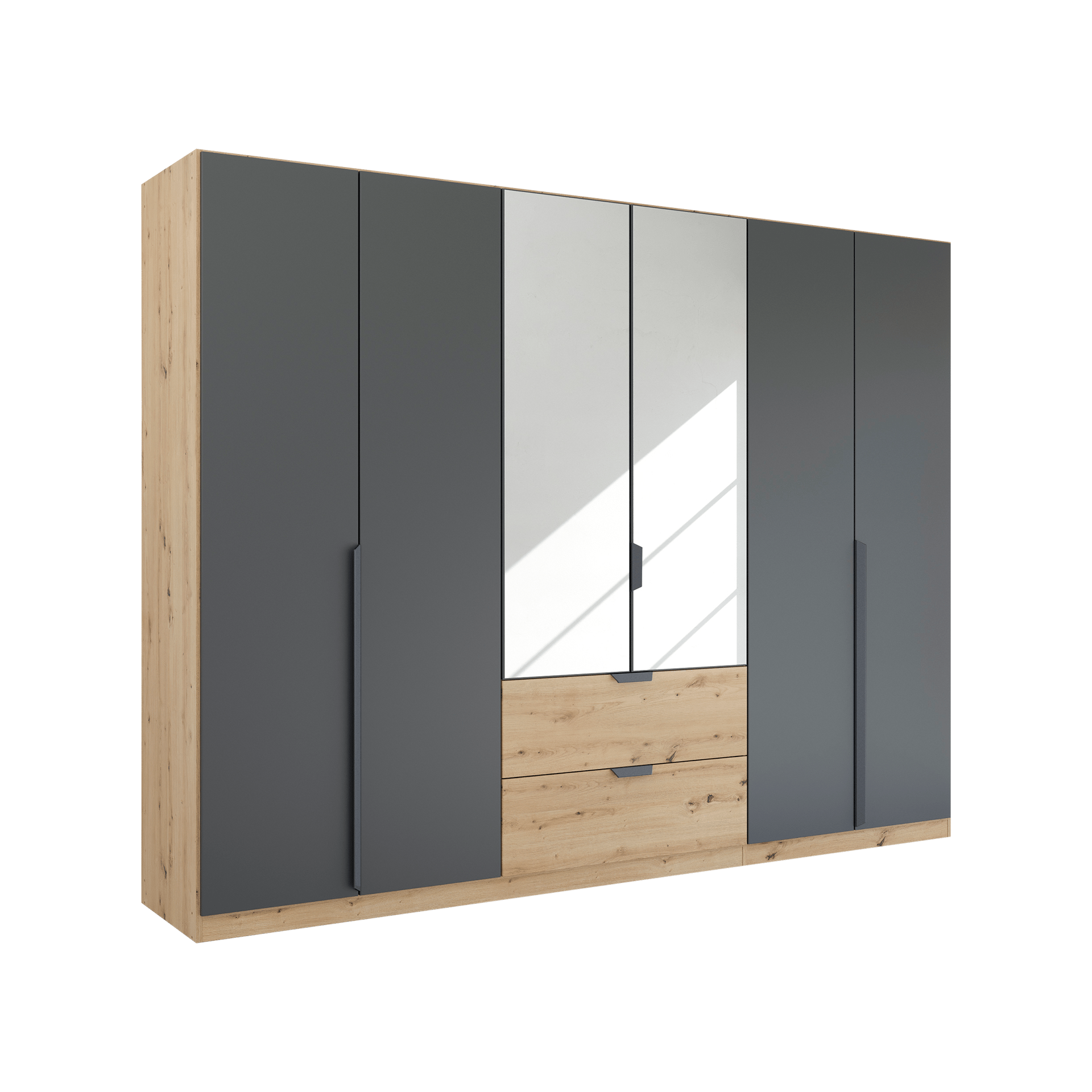 Drehtürenschrank Wildwest 6-türig Grau 54*271*210 Drehtürenschrank Wildwest 6-türig Grau 54*271*210