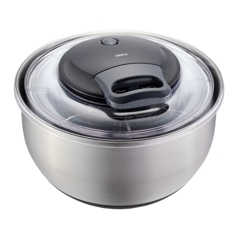 Gefu Salatschleuder Pullit Schwarz-Silber
