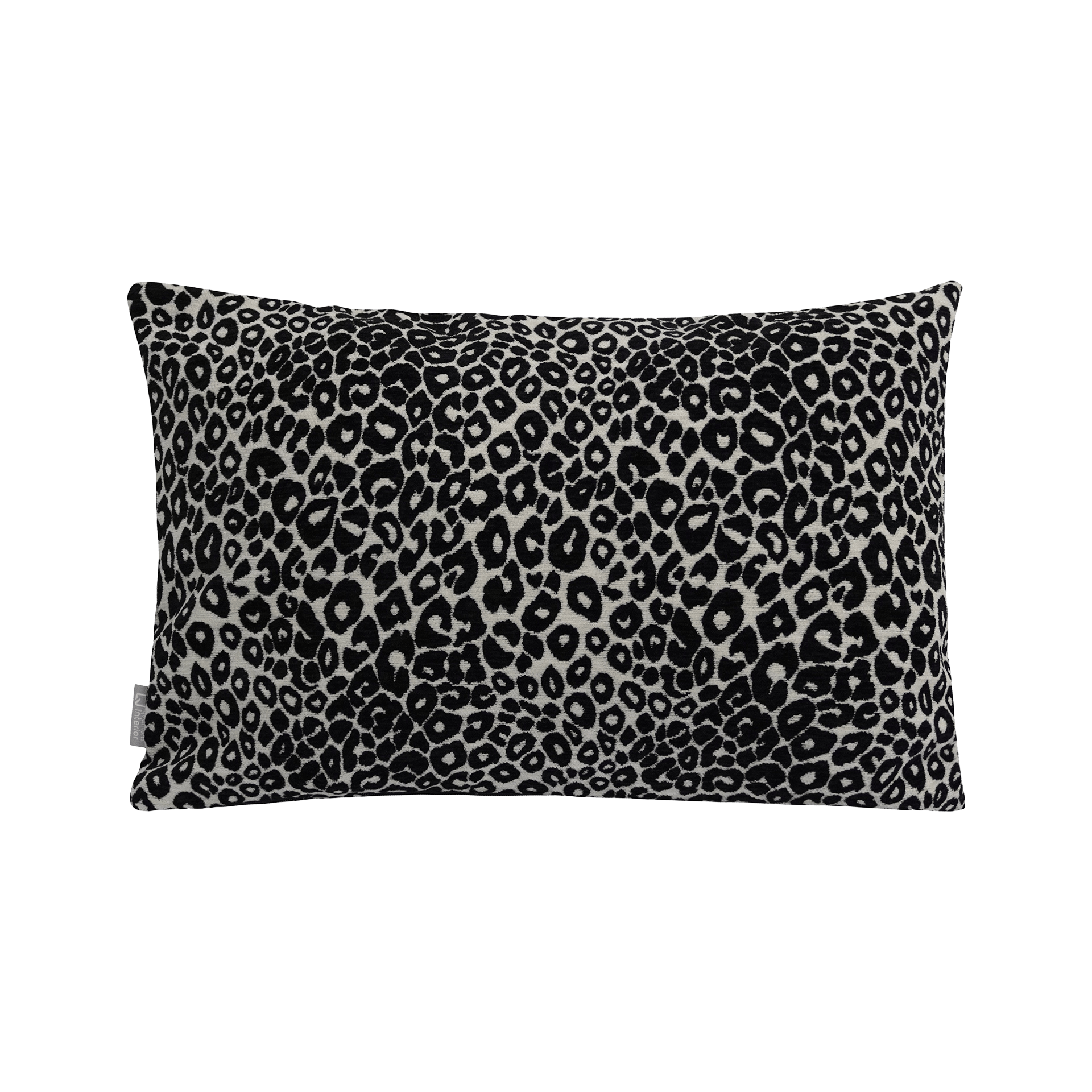 Kissen Leopard Schwarz Weiß 40x60cm