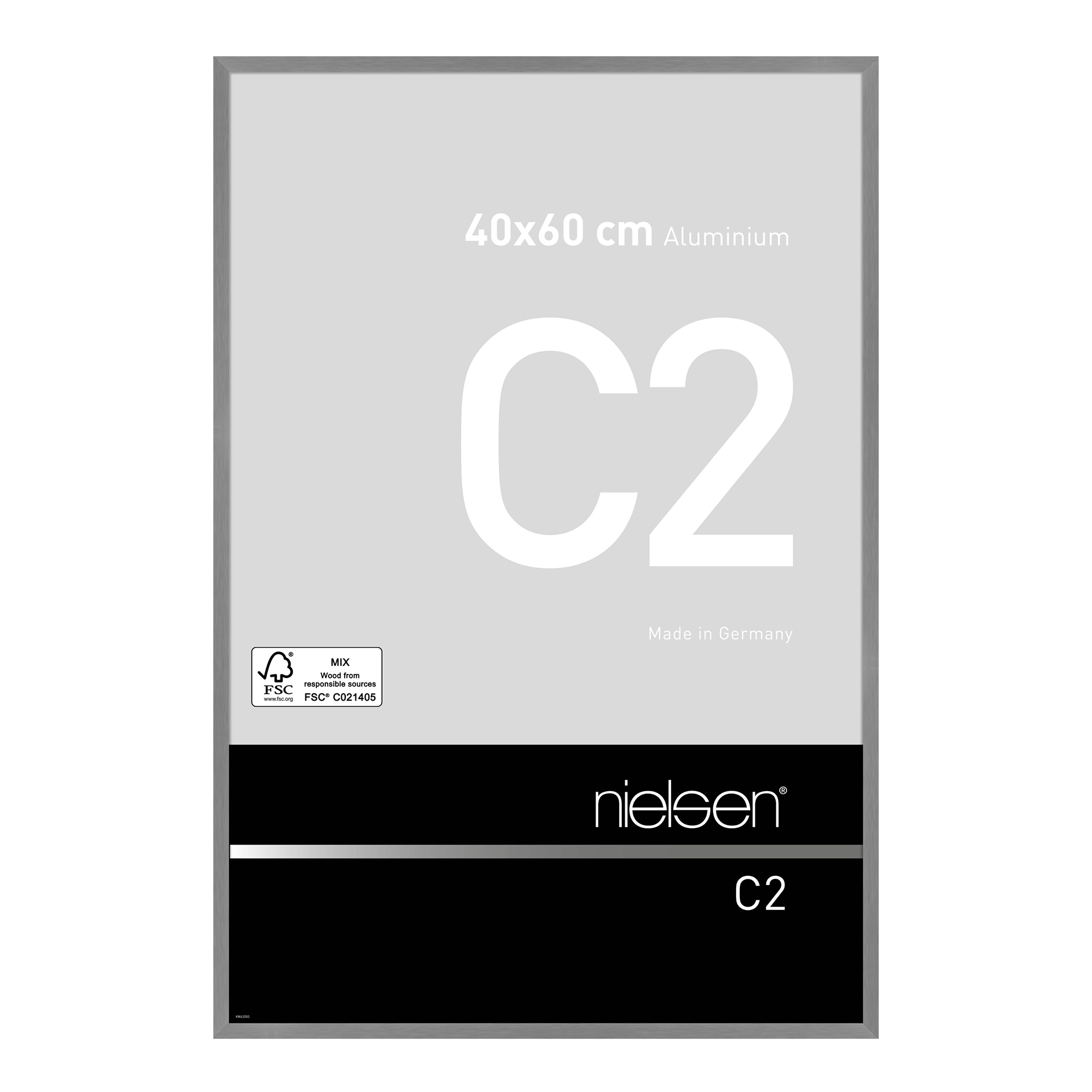 Bilderrahmen C2 Grau Stucktur matt