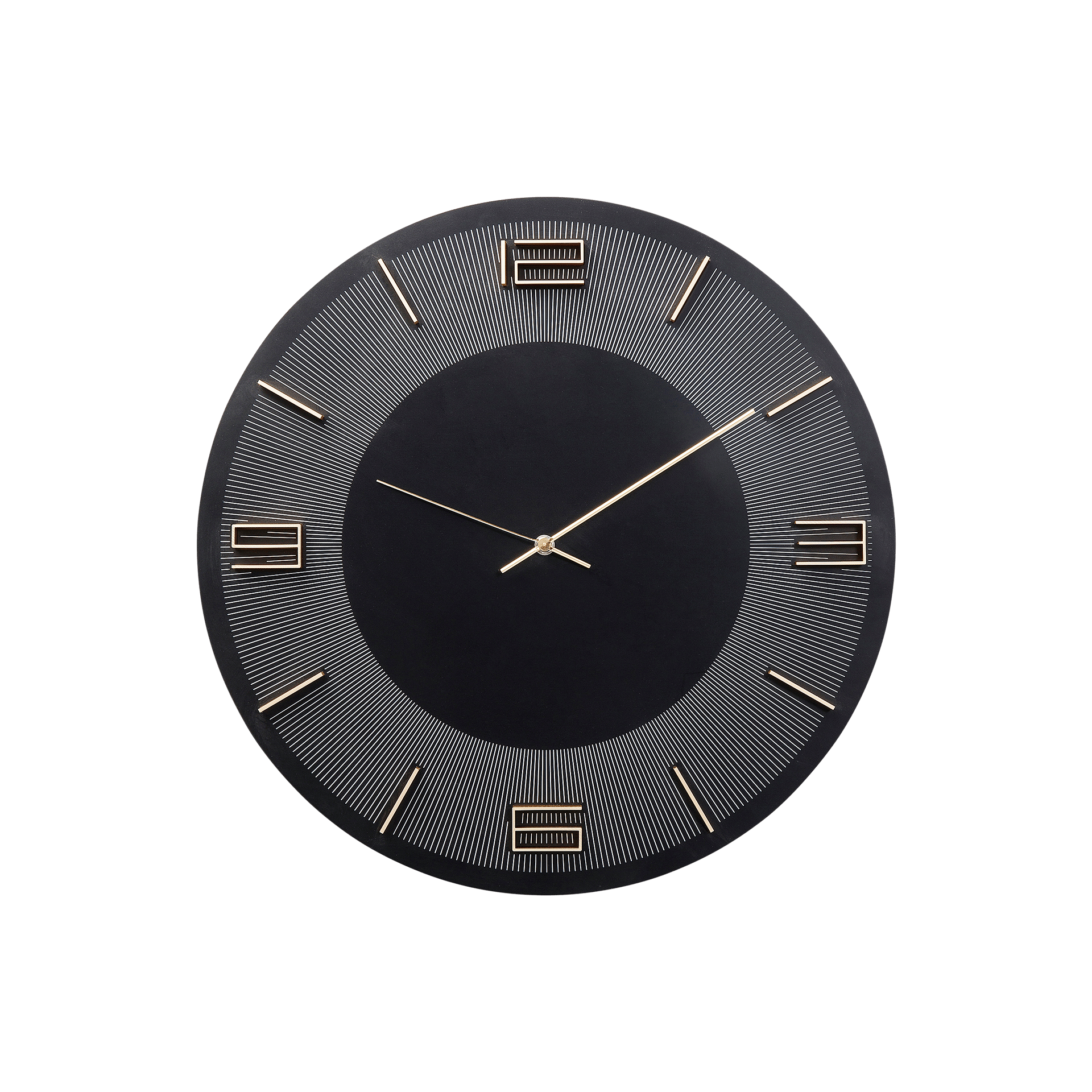 Kare Wanduhr Leonardo Schwarz