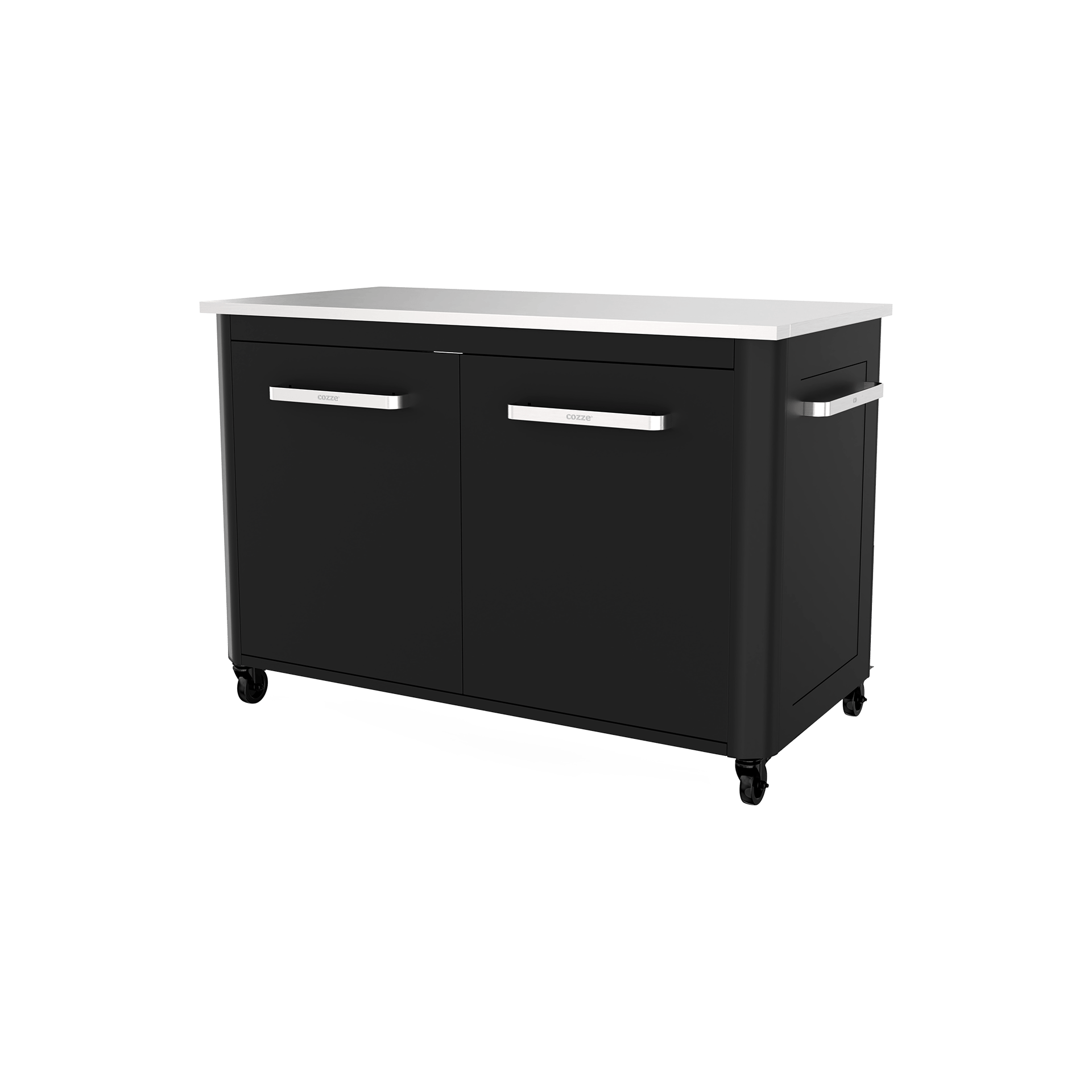 cozze® Gartenschrank Outdoorküche Schwarz 67*120*90
