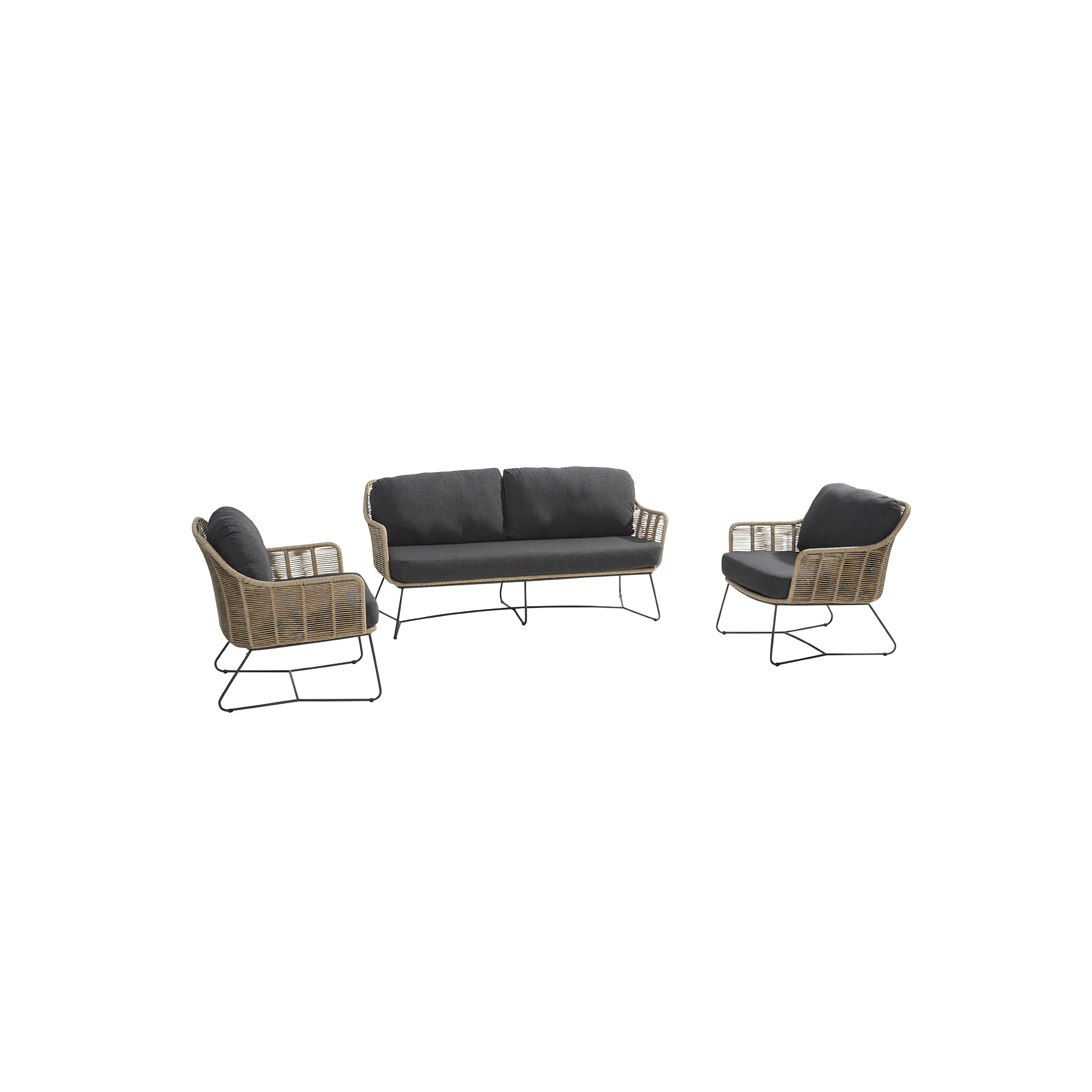 Idyl Loungemöbel-Set Kjekk Anthrazit Idyl Loungemöbel-Set Kjekk Anthrazit