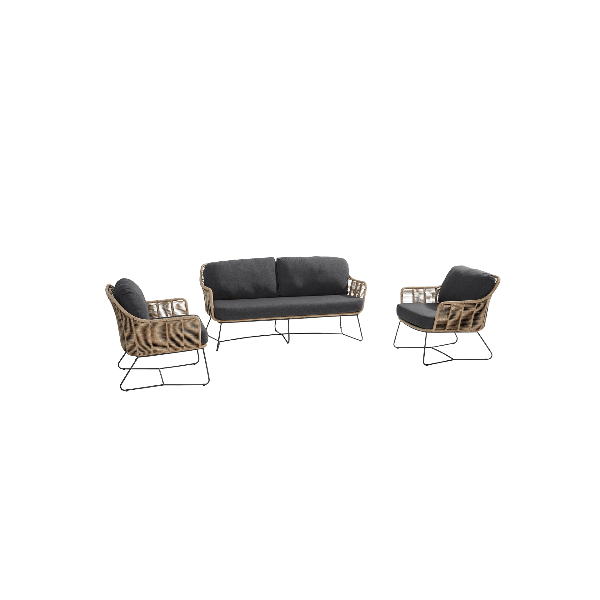 Idyl Loungemöbel-Set Kjekk Anthrazit Idyl Loungemöbel-Set Kjekk Anthrazit
