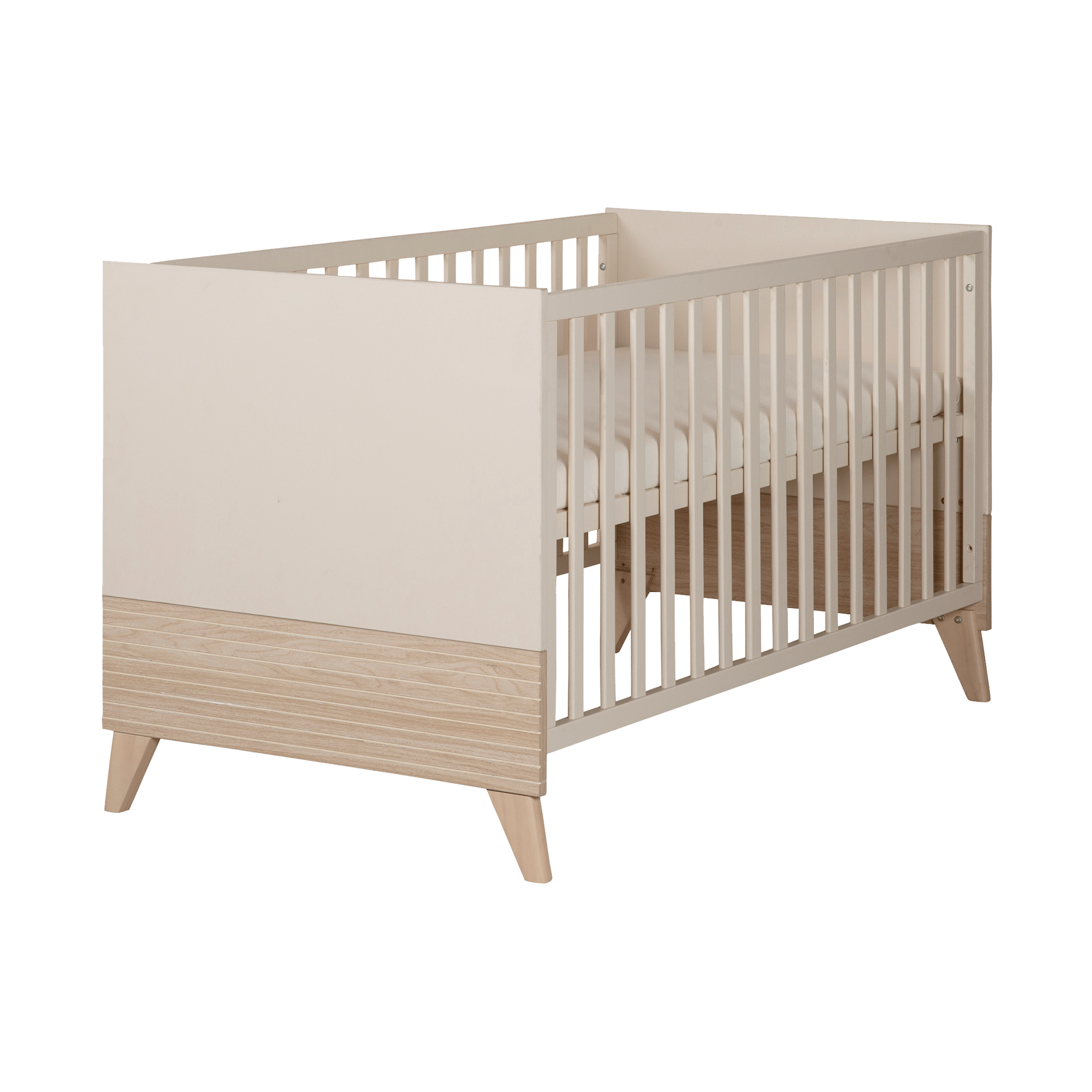 Zauberzwerg Babybett Siena 70x140 cm Beige