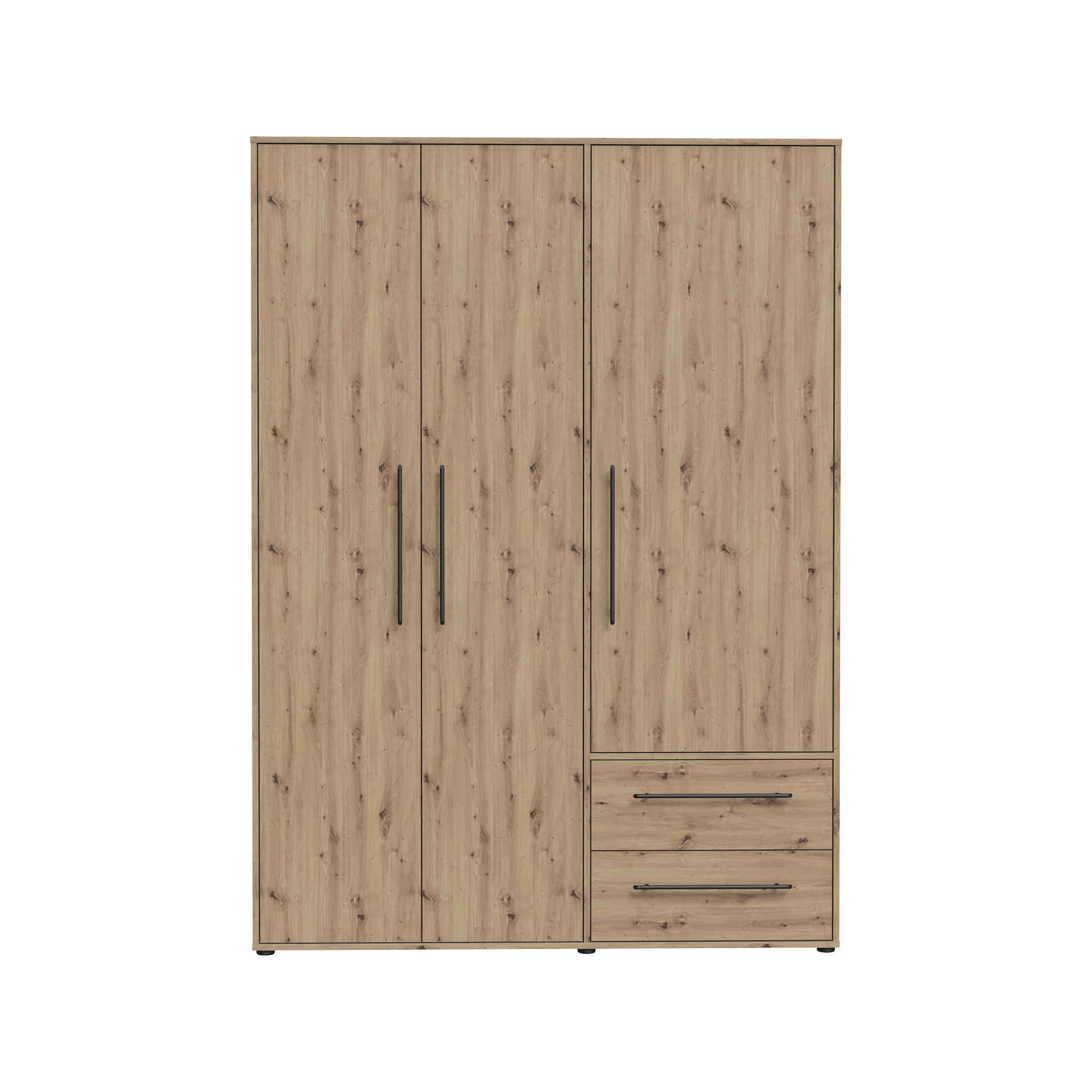 Drehtürenschrank Moldau 3-türig Eichefarben 59*144*200 Drehtürenschrank Moldau 3-türig Eichefarben 59*144*200