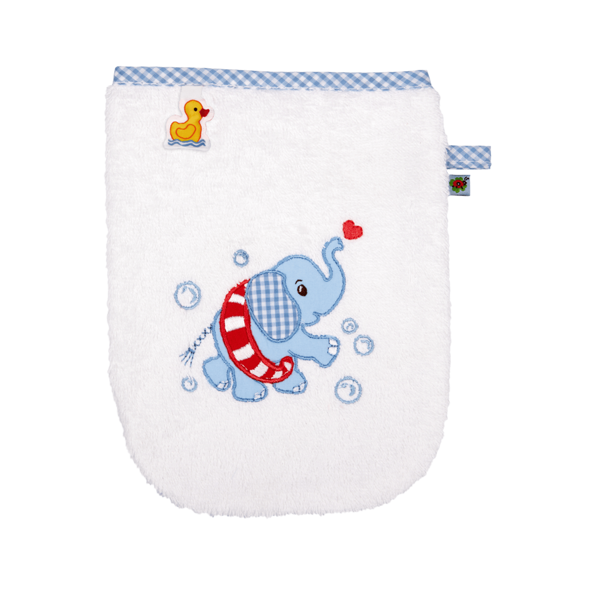 Waschhandschuh BabyGlück Elefant Blau
