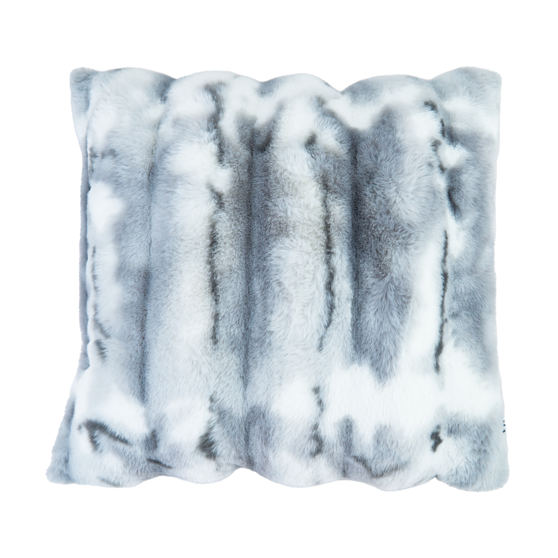 Kissenhülle Fiore Silber 50x50cm