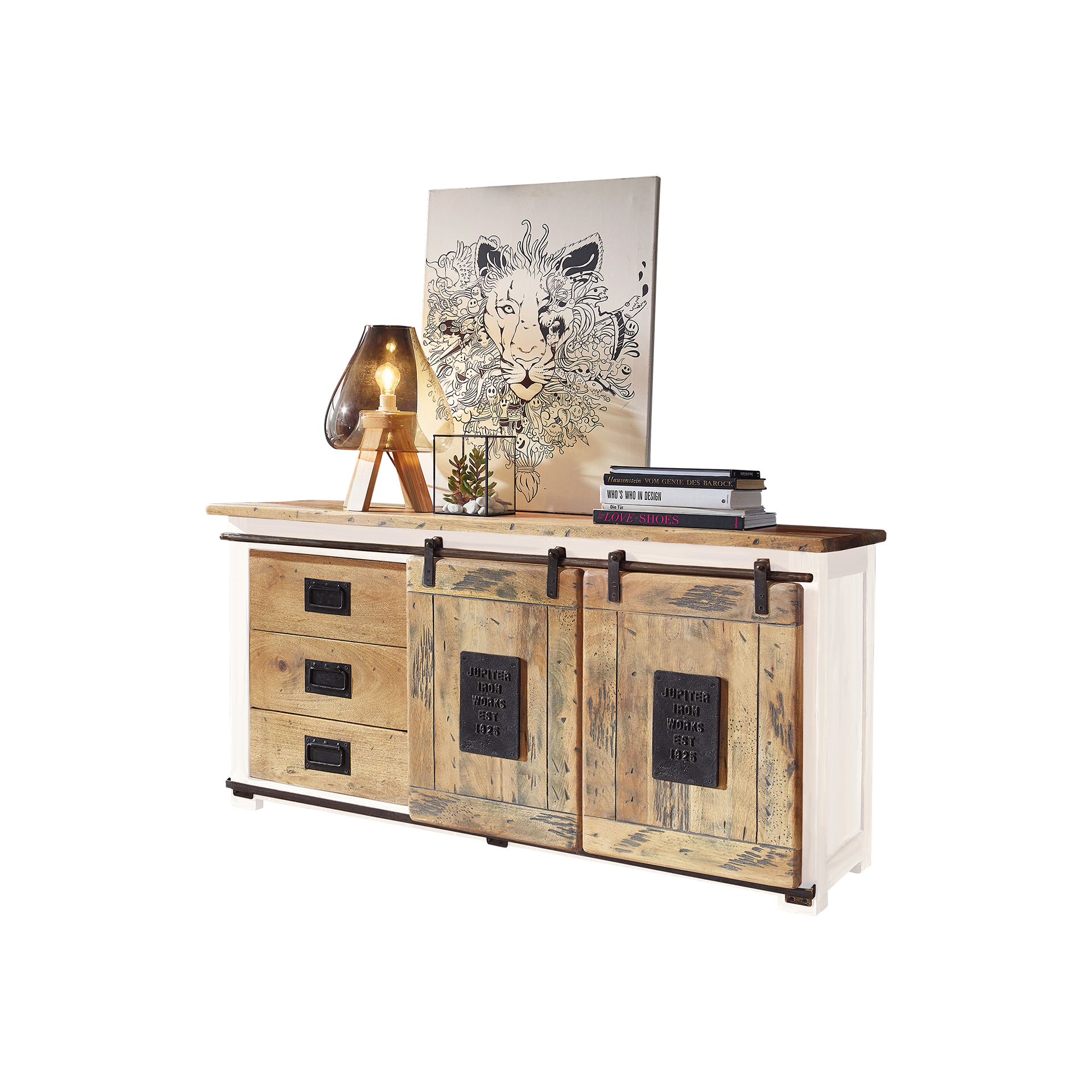 Novofurn Sideboard Lena Weiß 45*150*80 Novofurn Sideboard Lena Weiß 45*150*80
