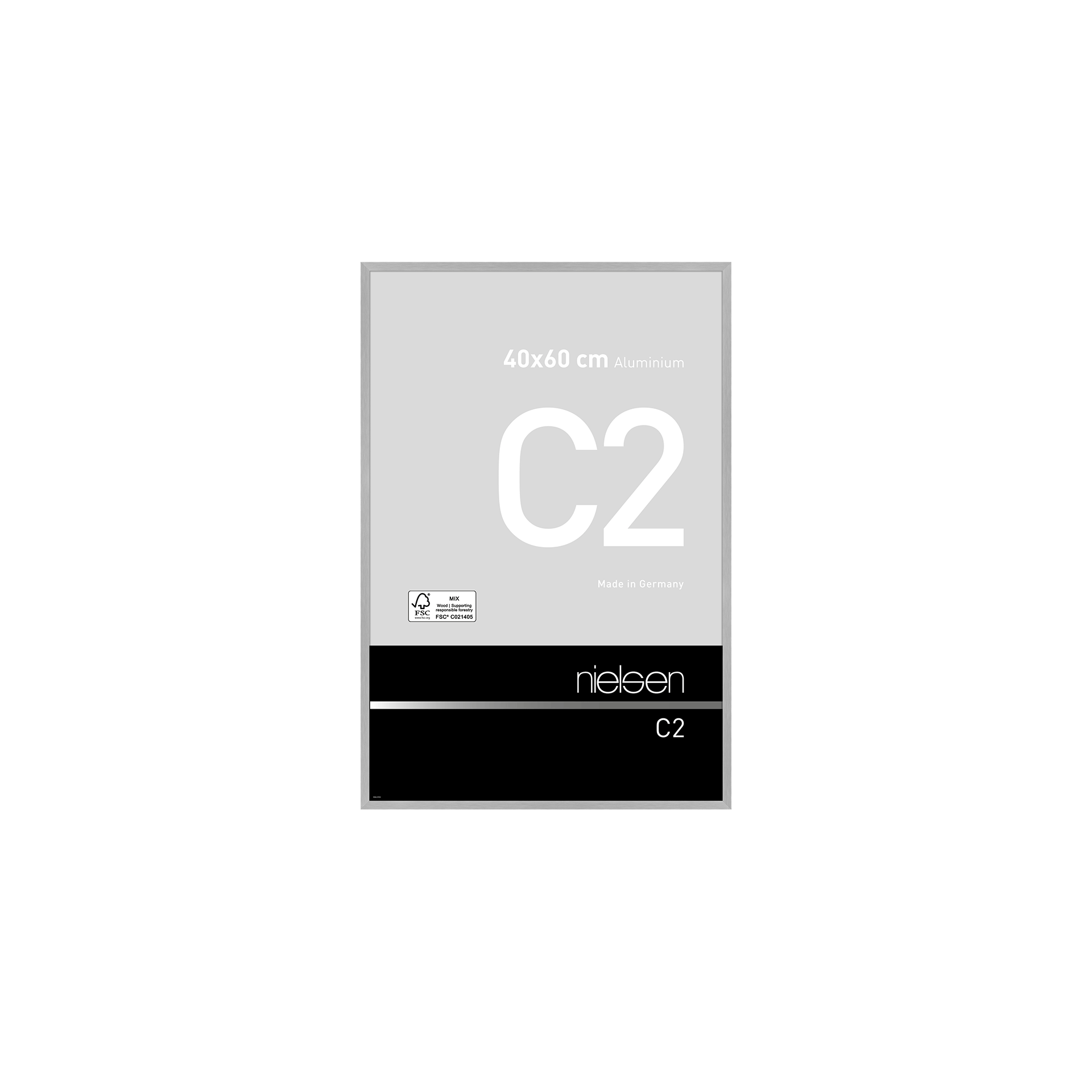Bilderrahmen C2 Struktur silber matt