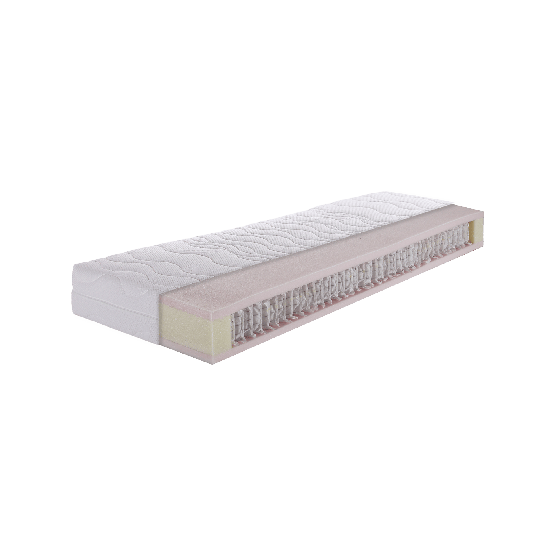 Moonline Taschenfederkernmatratze Easy M 100x200 cm Matratze H2 - mittelfest, bis ca. 80 kg