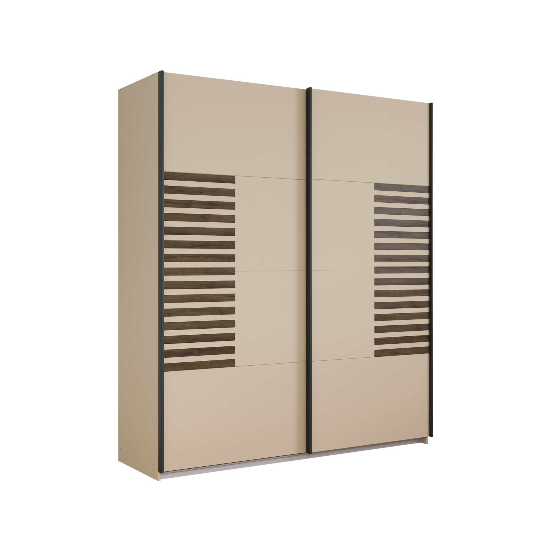Schwebetürenschrank Barea Beige 62*181*210