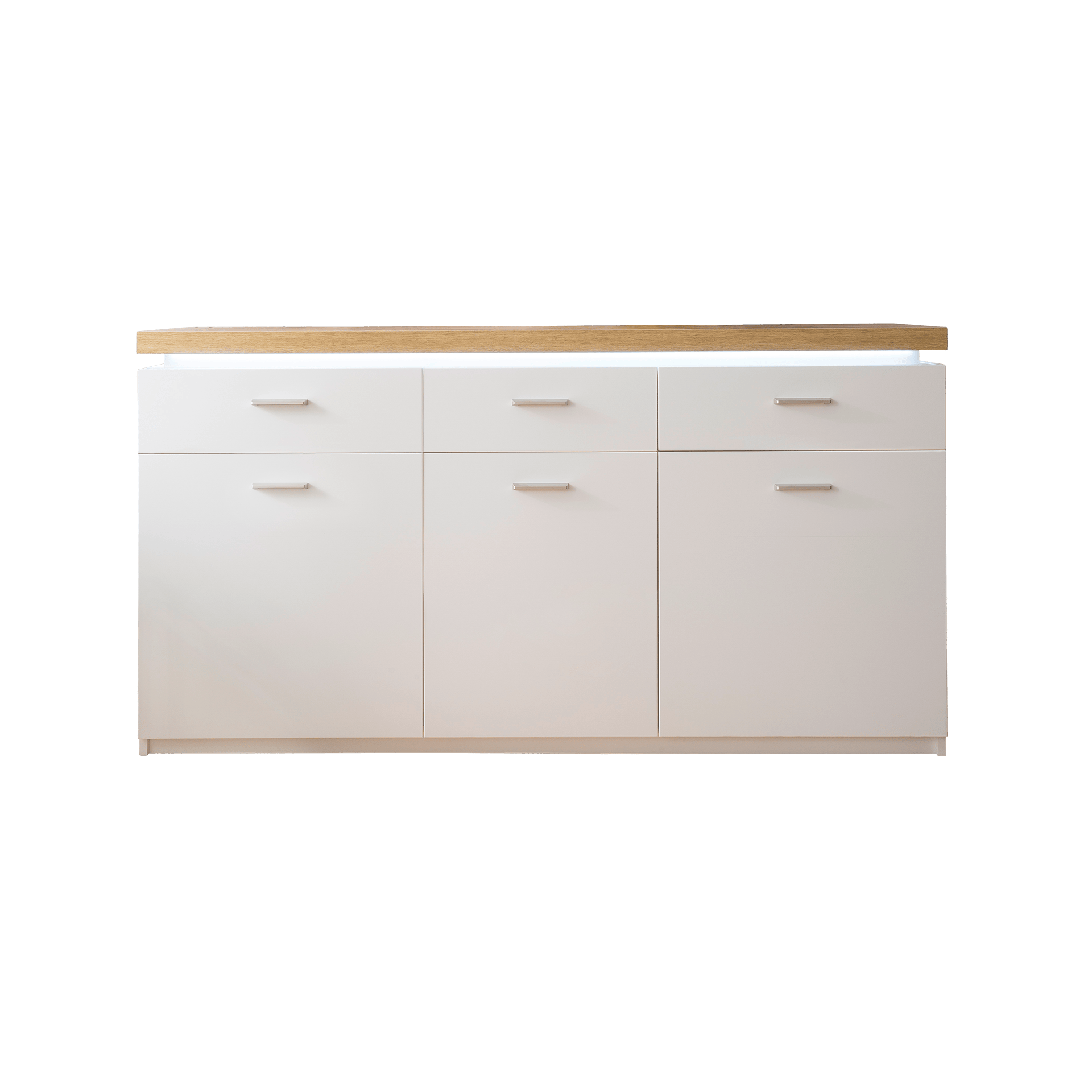 Sideboard Cathy Weiß Wotan Eiche Sideboard Cathy Weiß Wotan Eiche