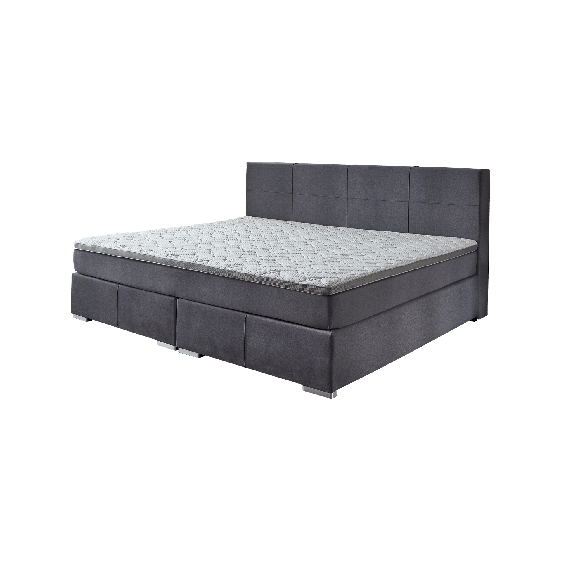 Boxspringbett Lindau Grau 240x200 cm Boxspringbett Lindau Grau 240x200 cm