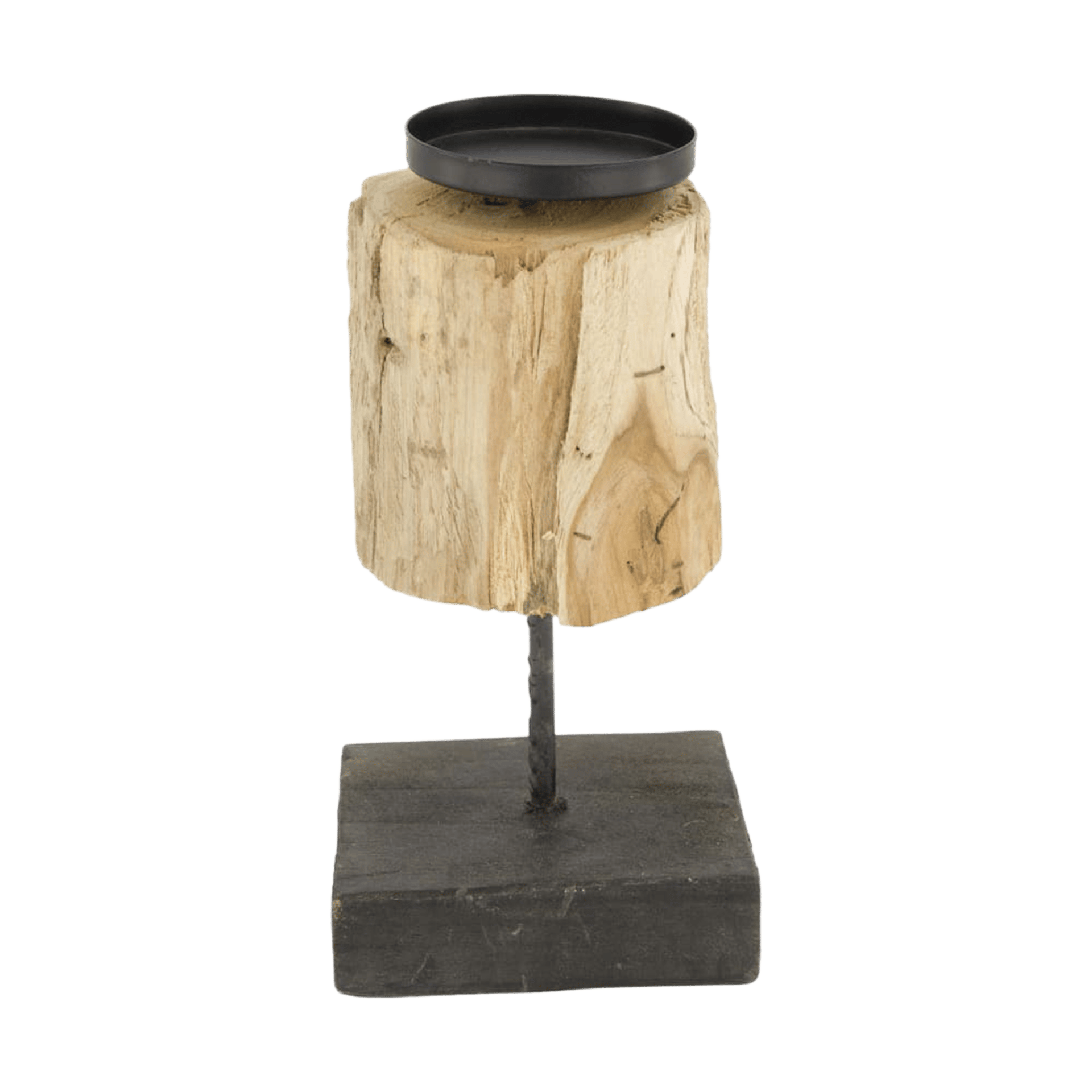 Kerzenhalter Nature Natur-Schwarz