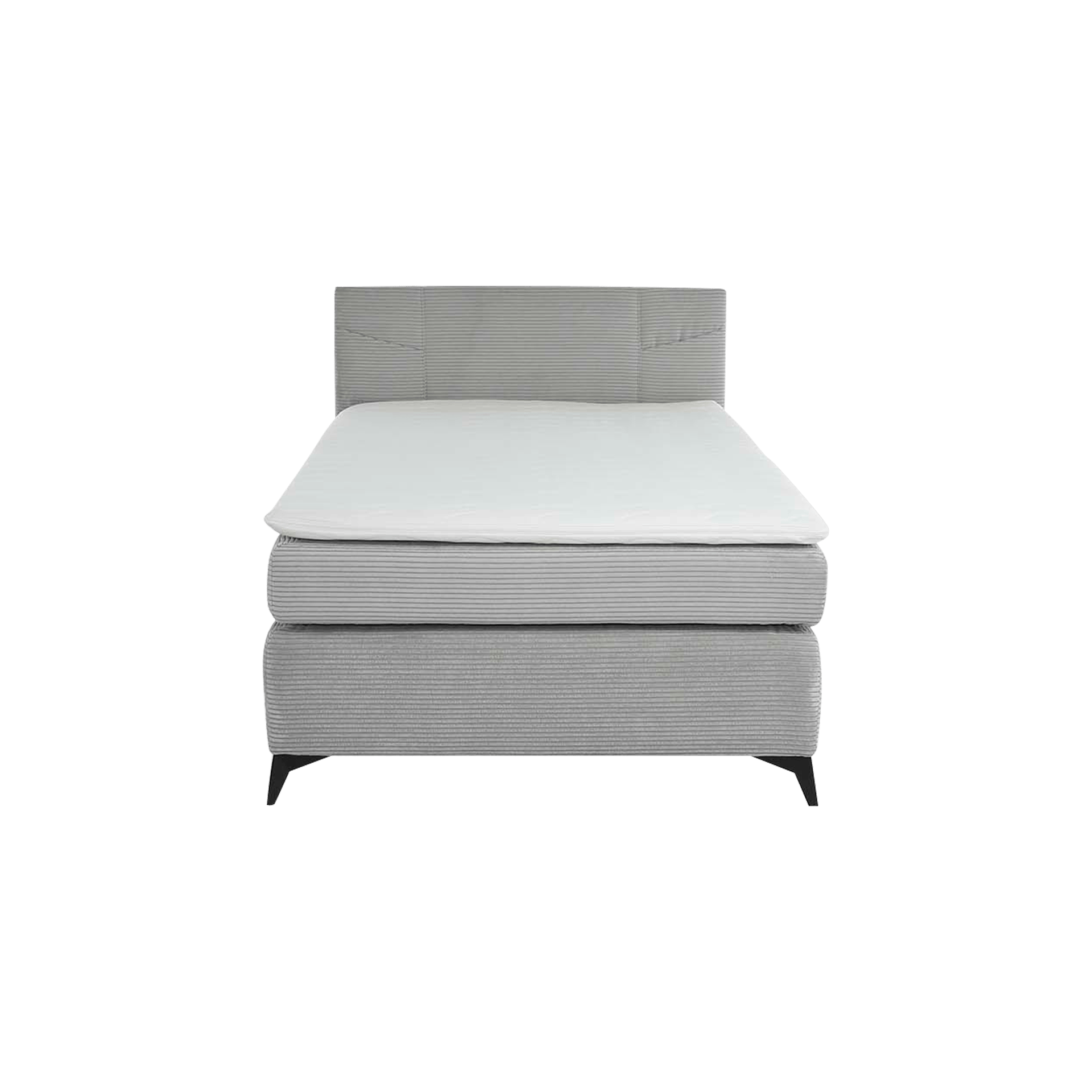 Boxspringbett Jodie Grau 120x200 cm