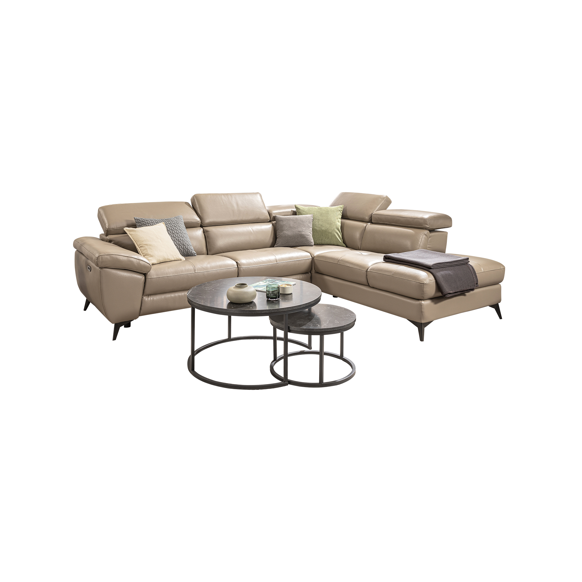 Francesca Garibaldi Ecksofa Lion Braun