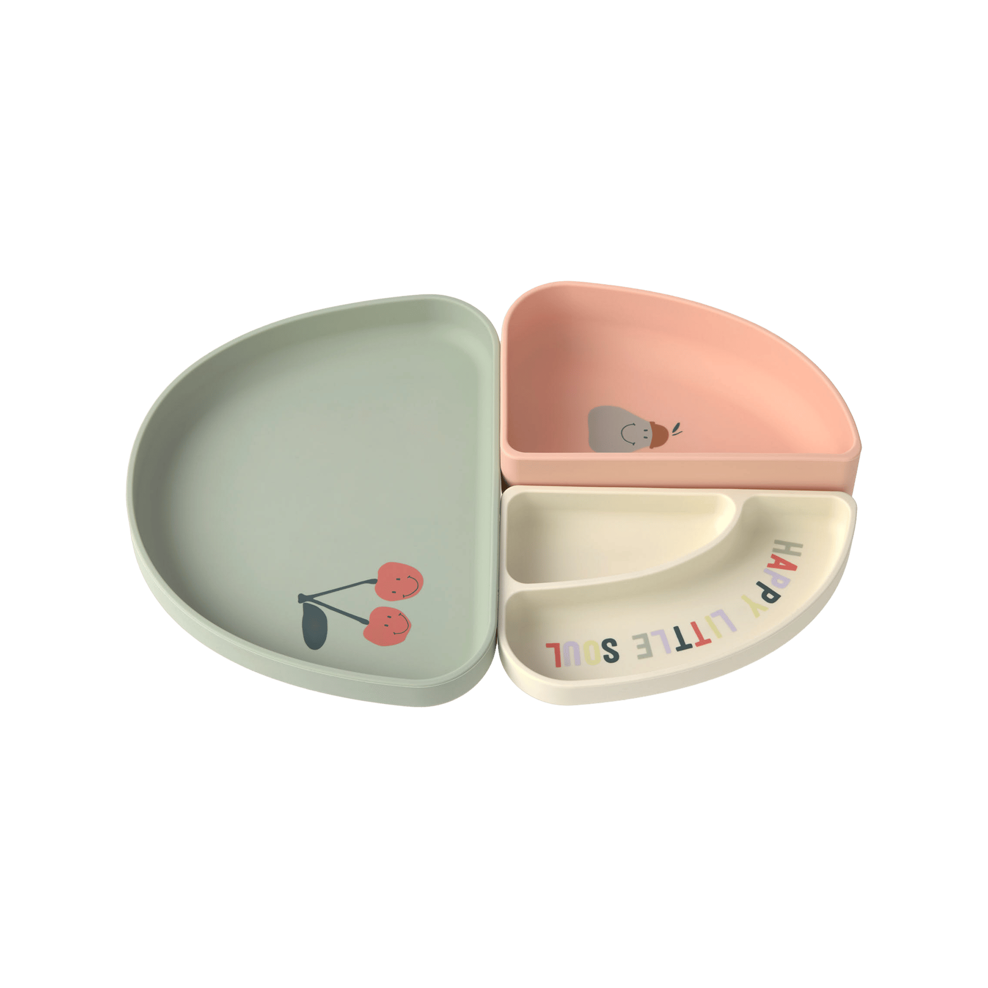Kindergeschirr Dish Set 3 pcs 3-teilig Cherry