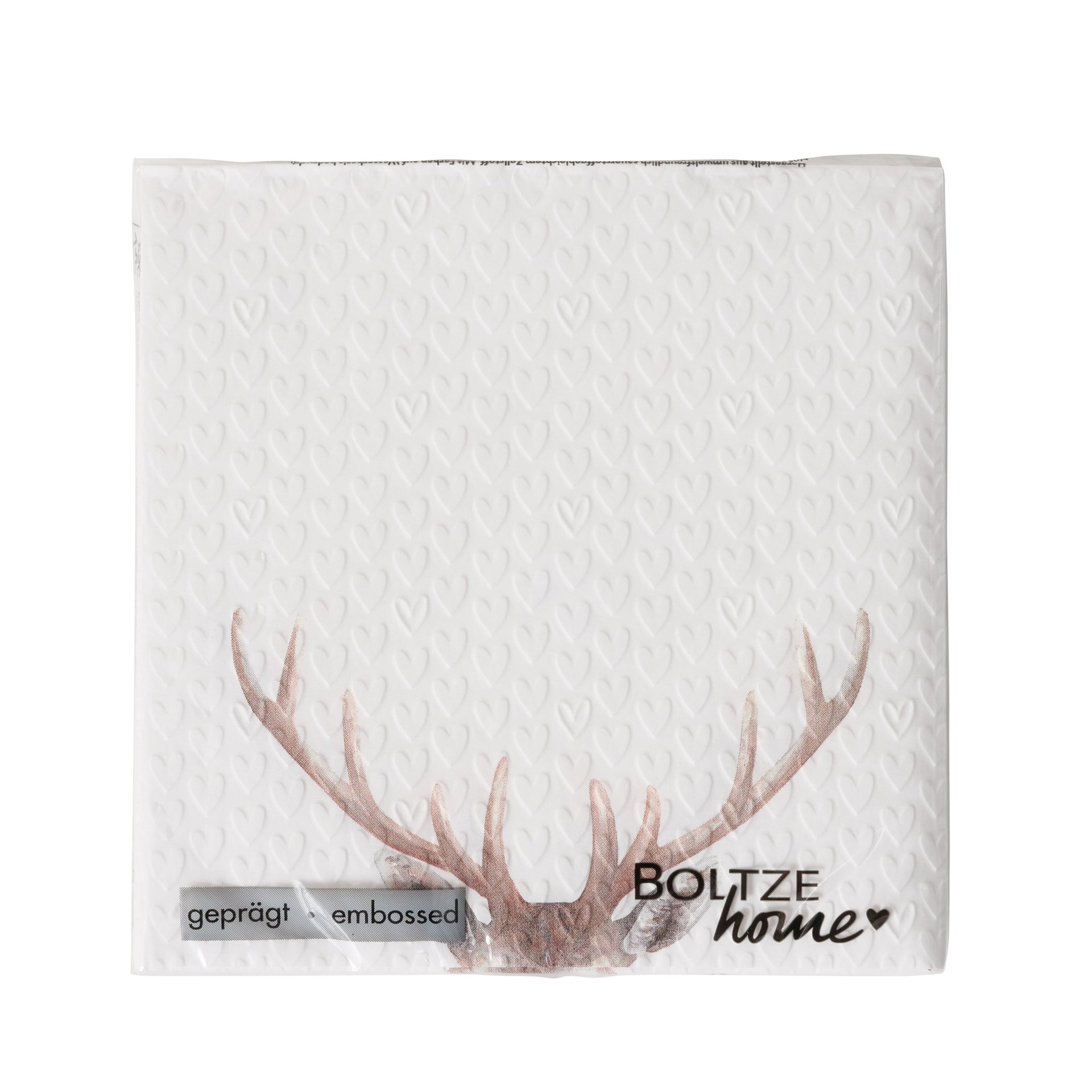 Servietten Aspen Weiß-Braun