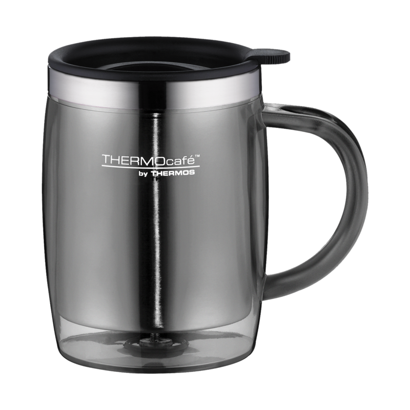Thermos Thermobecher Desktop Mug Grau