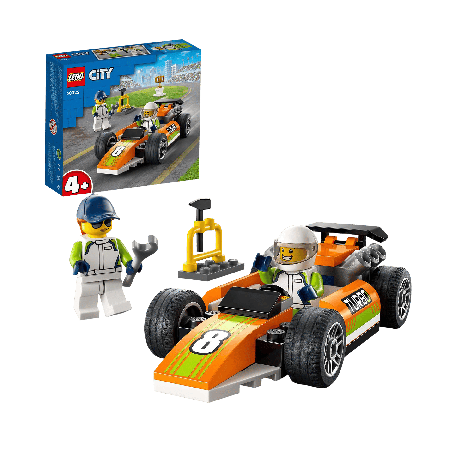 Spiel-Fahrzeug Lego City Rennauto Mehrfarbig