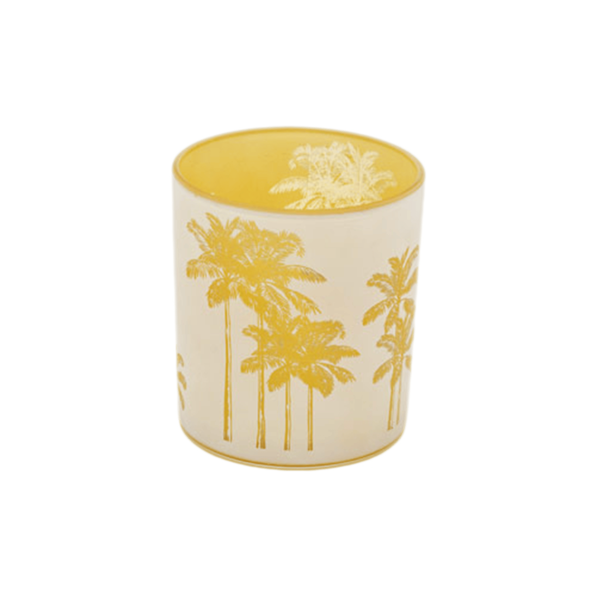 Teelichthalter Palm Beach amber