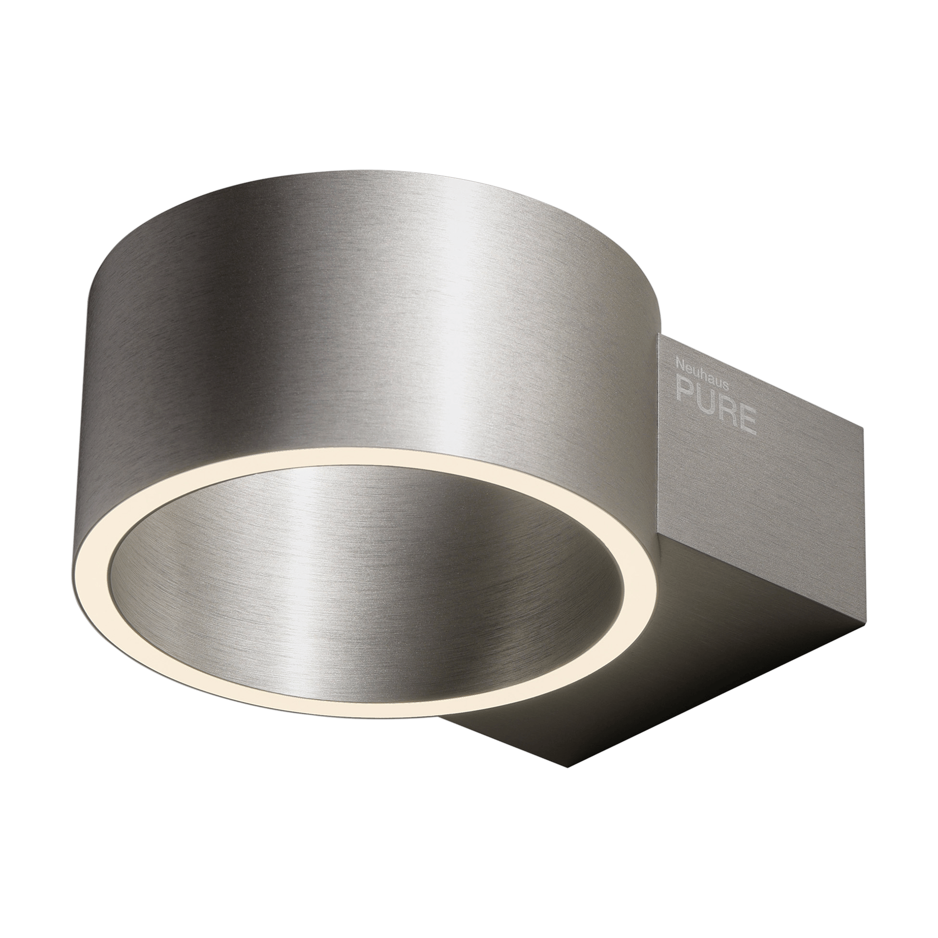 Akku-Wandleuchte Pure Clipse Silber Weiß