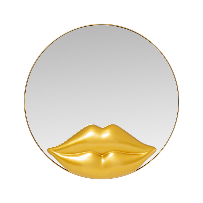 Kare Spiegel Lips Gold Kare Spiegel Lips Gold