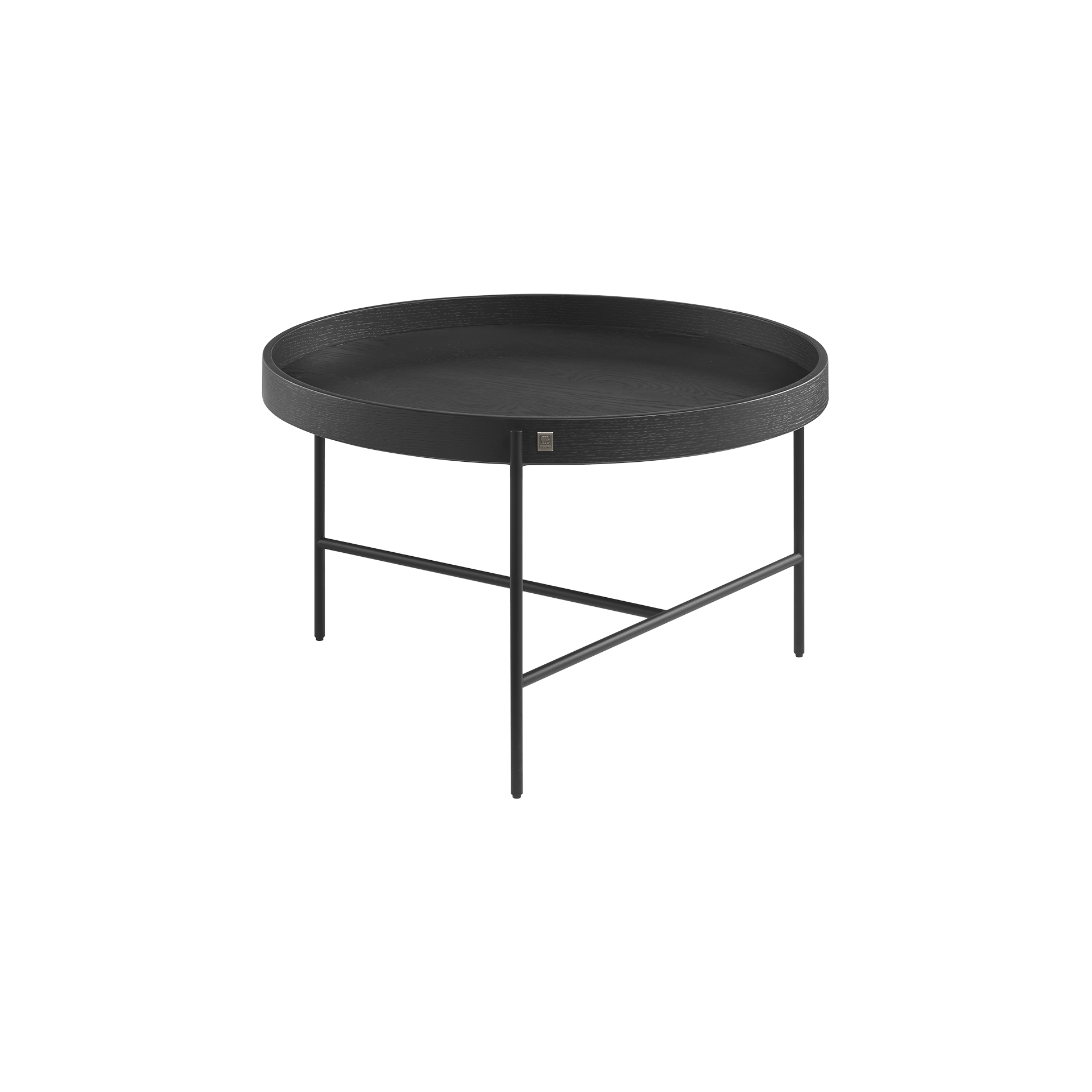 Musterring Couchtisch JustB! M111.1802 Eiche Schwarz lackiert furniert / Metall Anthrazit matt 63*63*37 Musterring Couchtisch JustB! M111.1802 Eiche Schwarz lackiert furniert / Metall Anthrazit matt 63*63*37