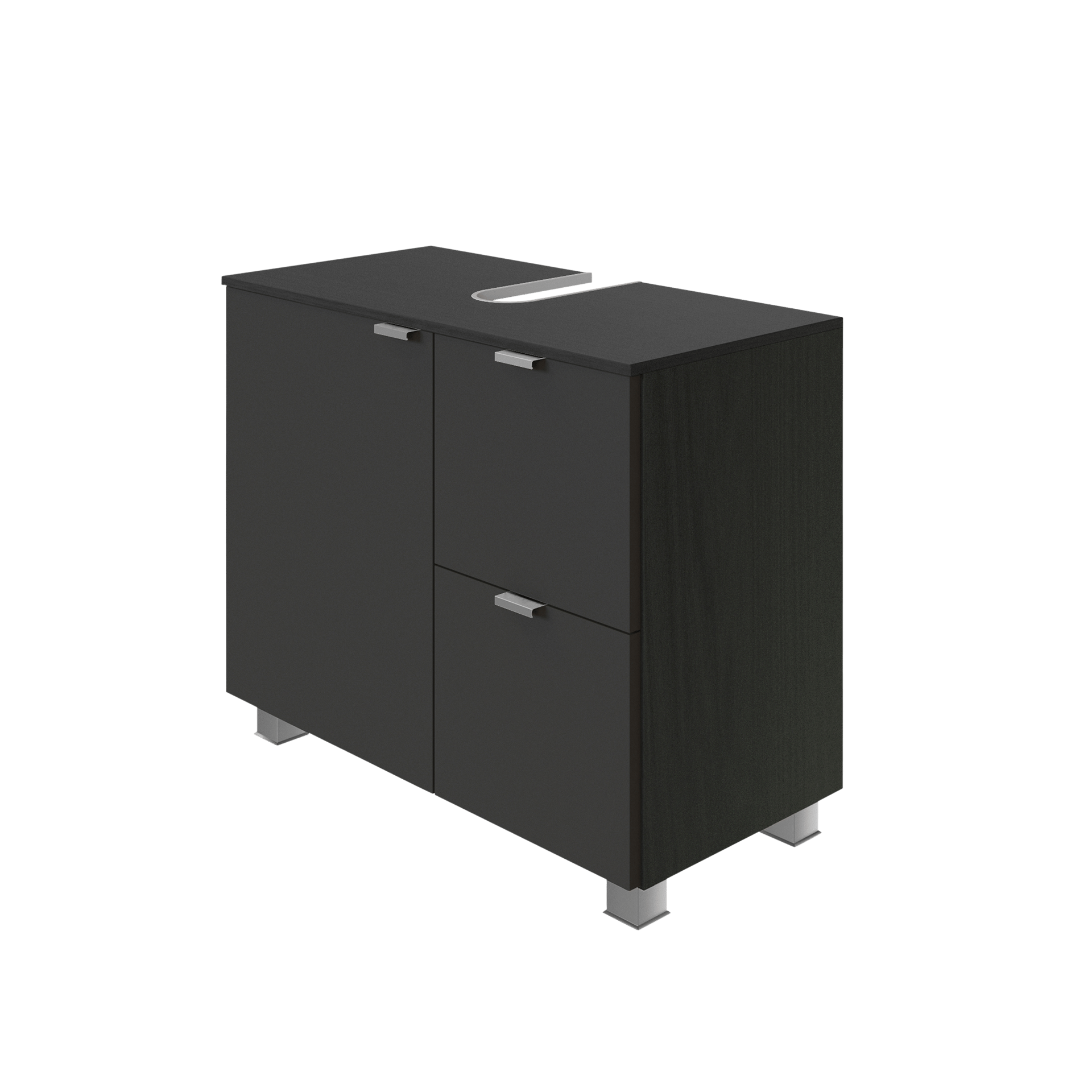 Waschbeckenunterschrank Trio Grau 35*70*54