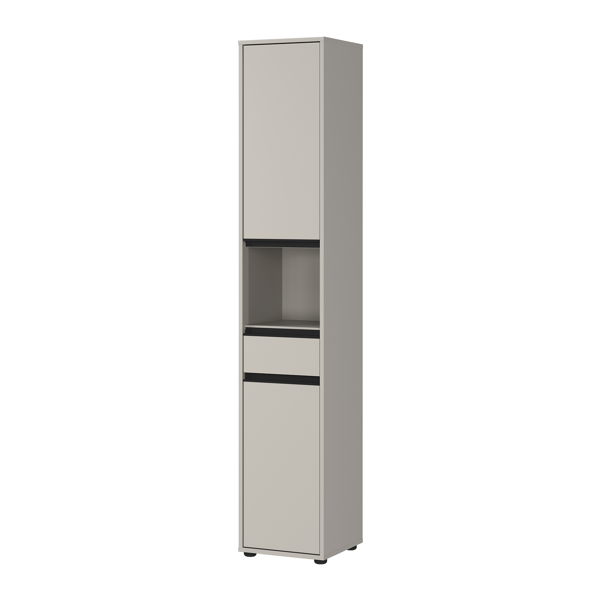 Paul Phillip Badschrank LEVI Grau 34*33*181